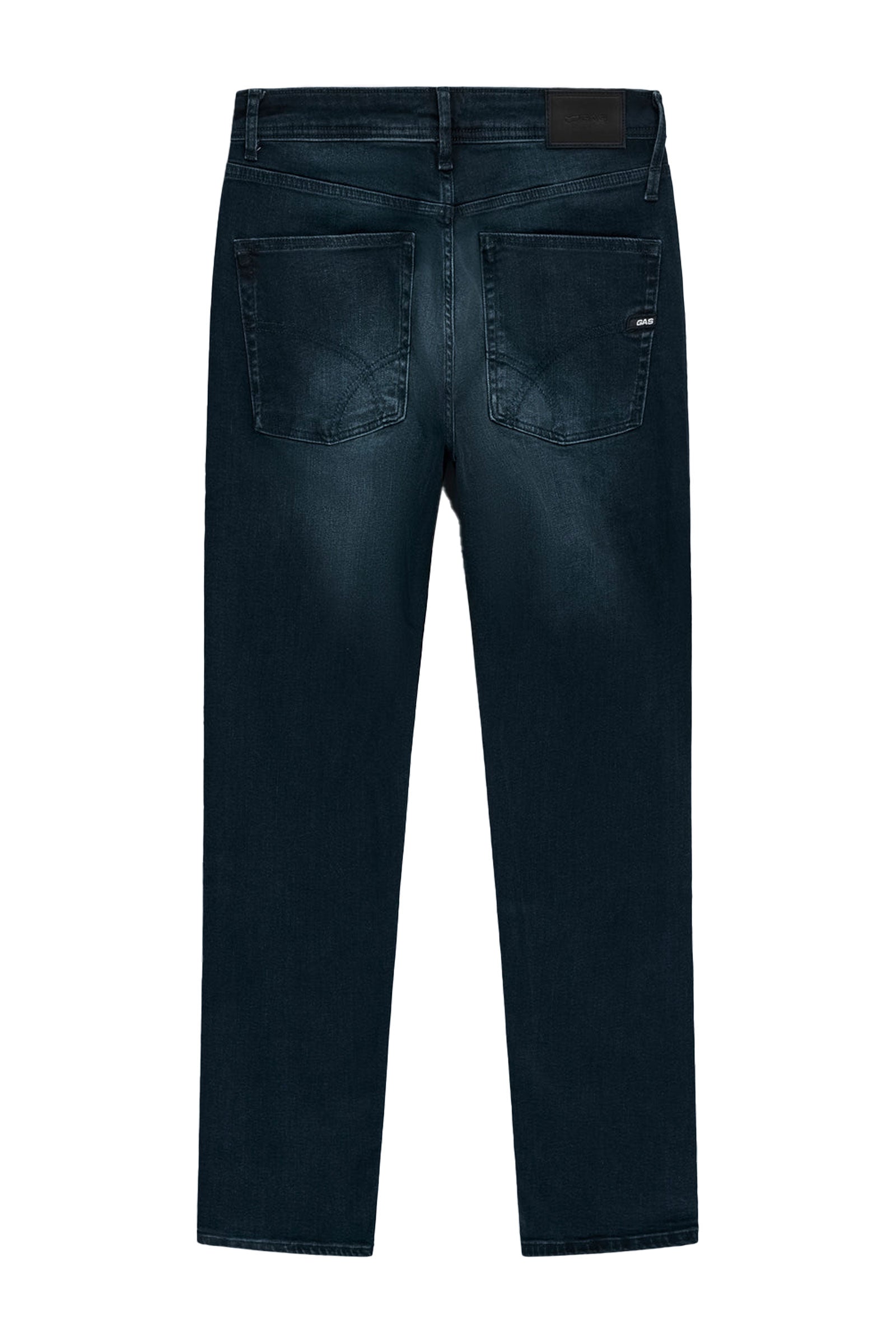 Kevin Carrot in Darkblue Repair Jeans GAS   