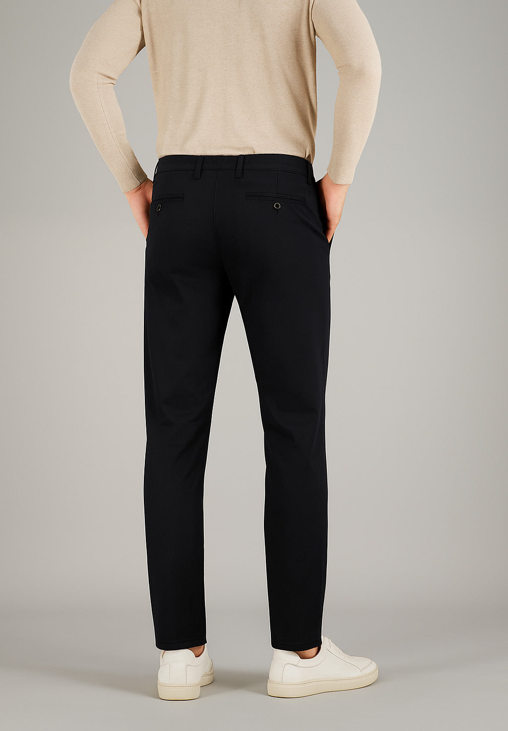 BENITO Chino in Schwarz Hosen Gardeur