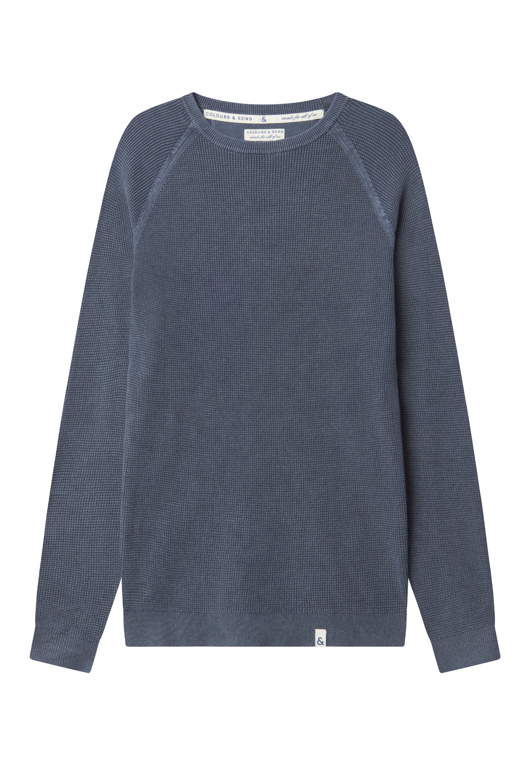 Roundneck-Washed in River Pullover Colours and Sons   