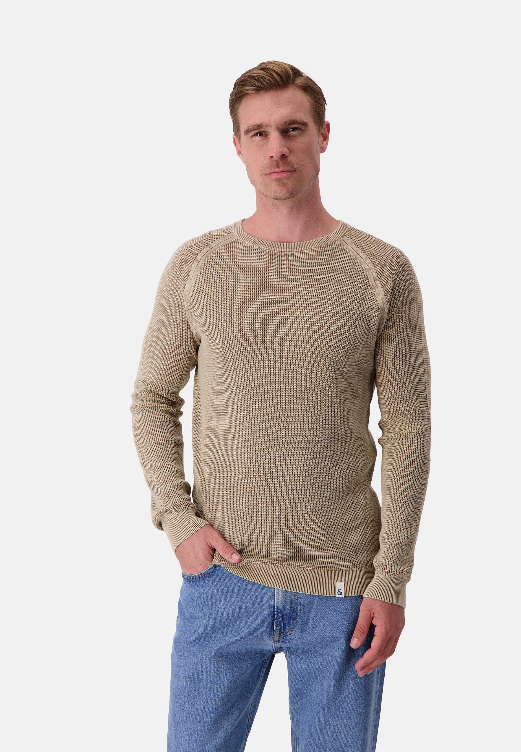 Roundneck-Washed in Tent Pullover Colours and Sons   