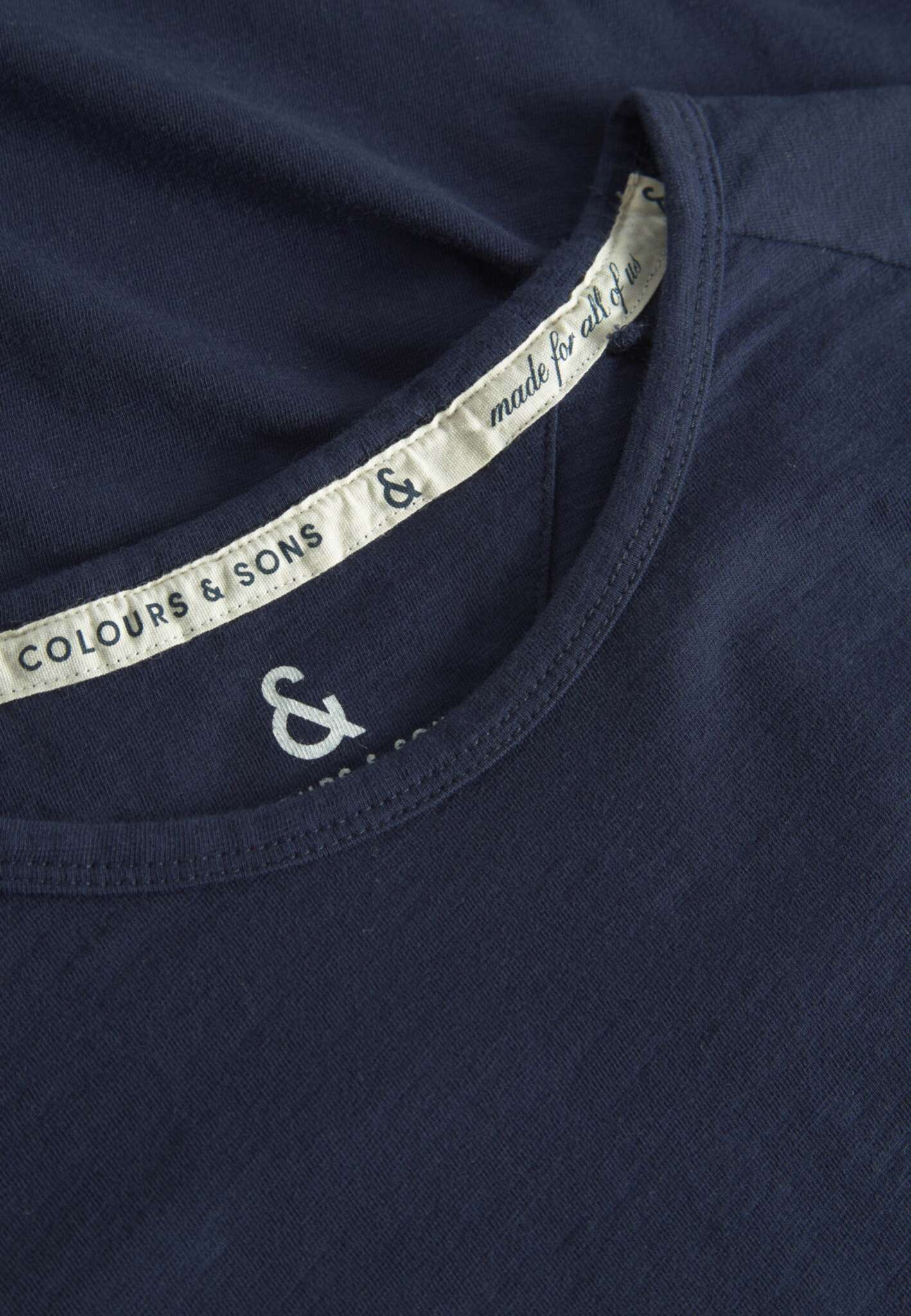 Longsleeve - Slub in Navy Hemden Colours and Sons   