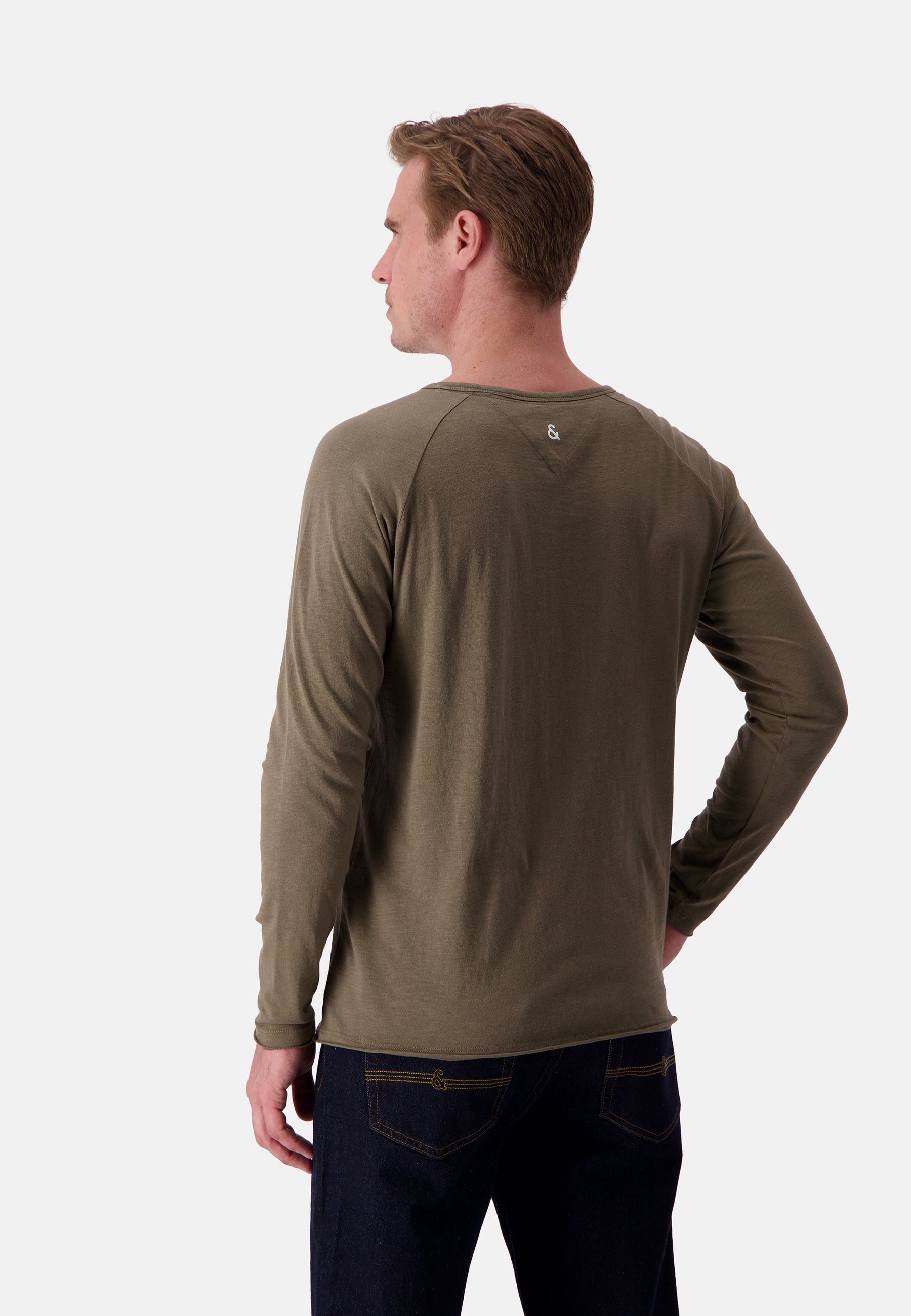 Longsleeve - Slub in Olive Hemden Colours and Sons   