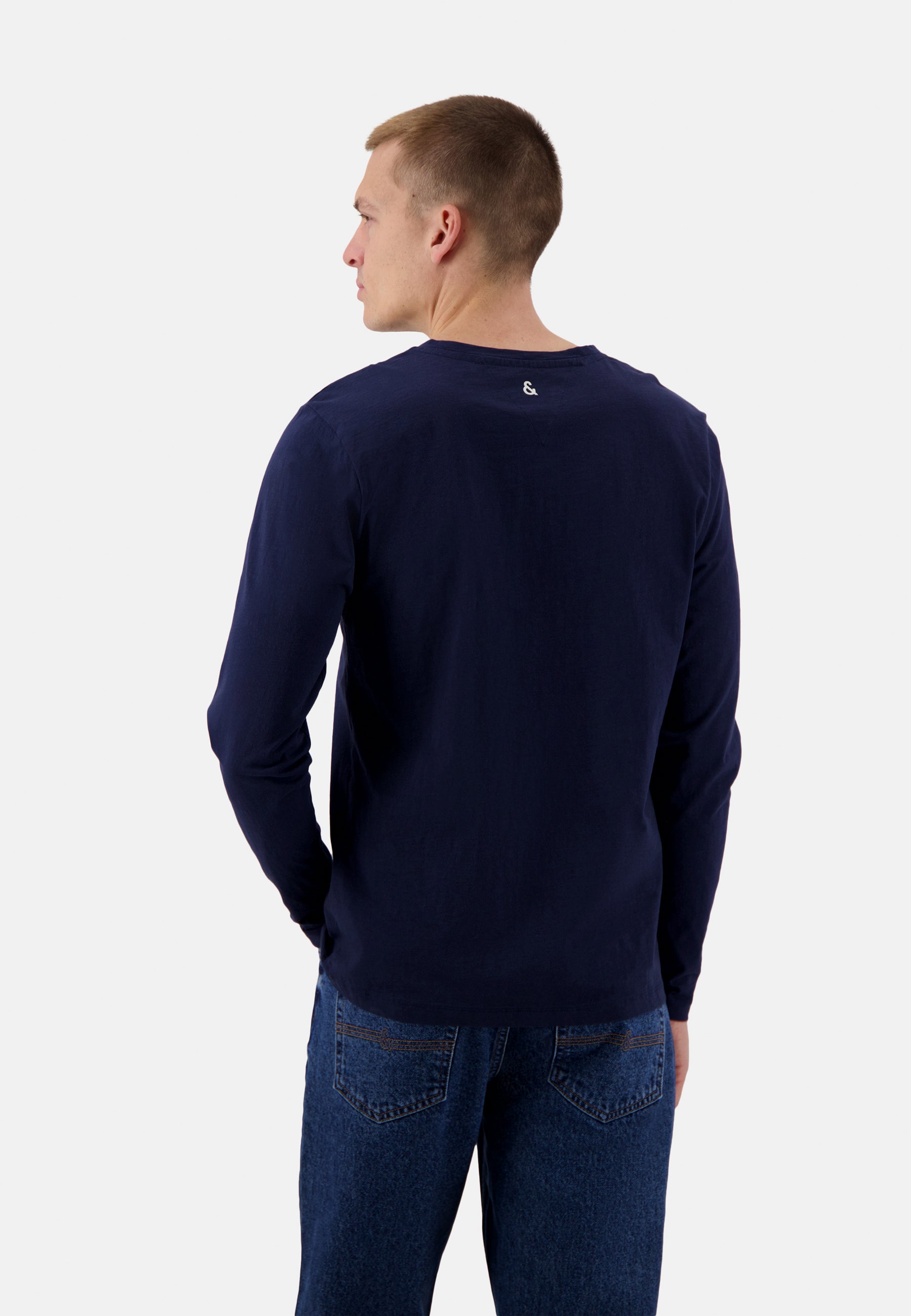 Henley - Slub in Navy T-Shirts Colours and Sons   