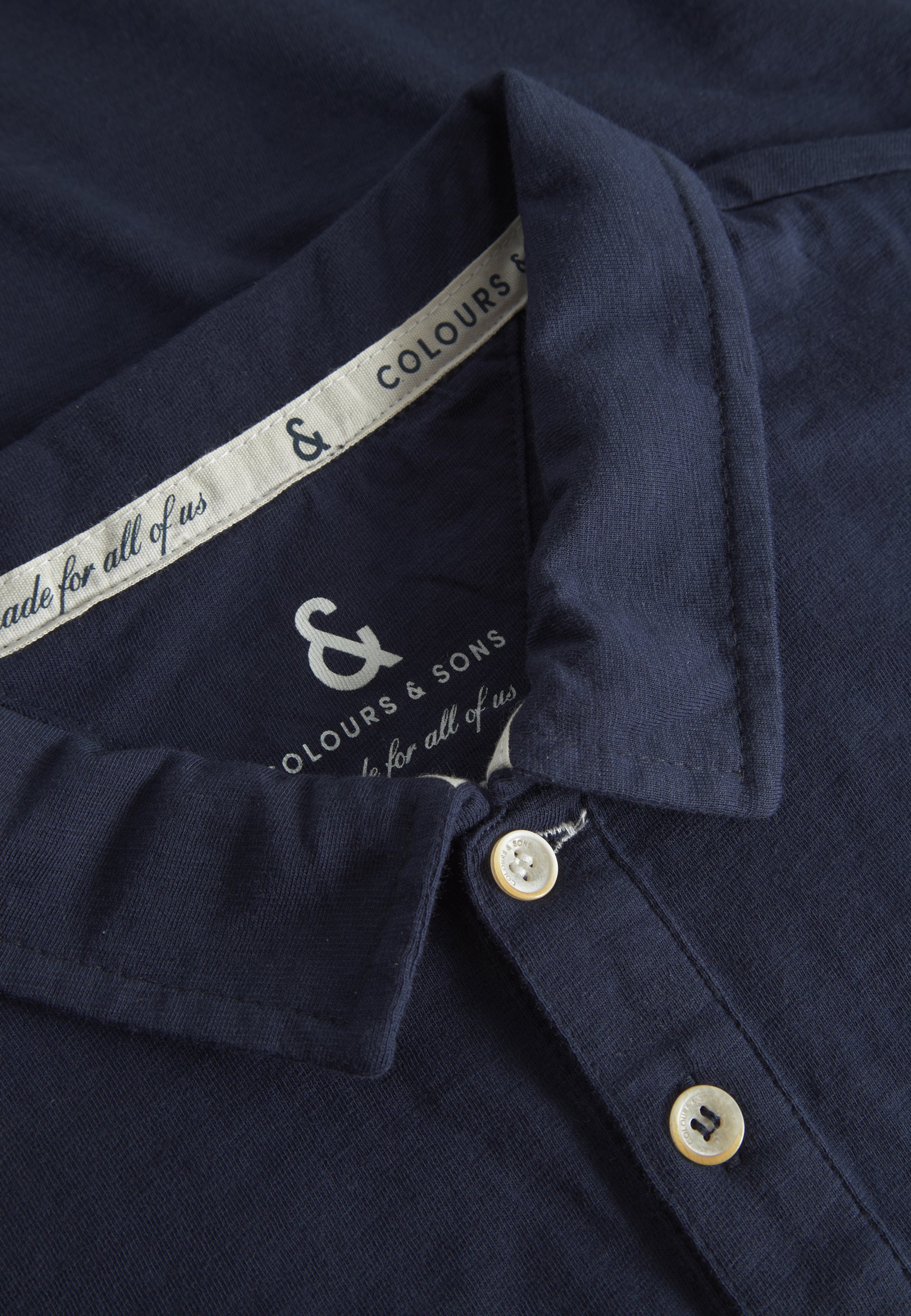 Polo-Slub in Navy Polos Colours and Sons   