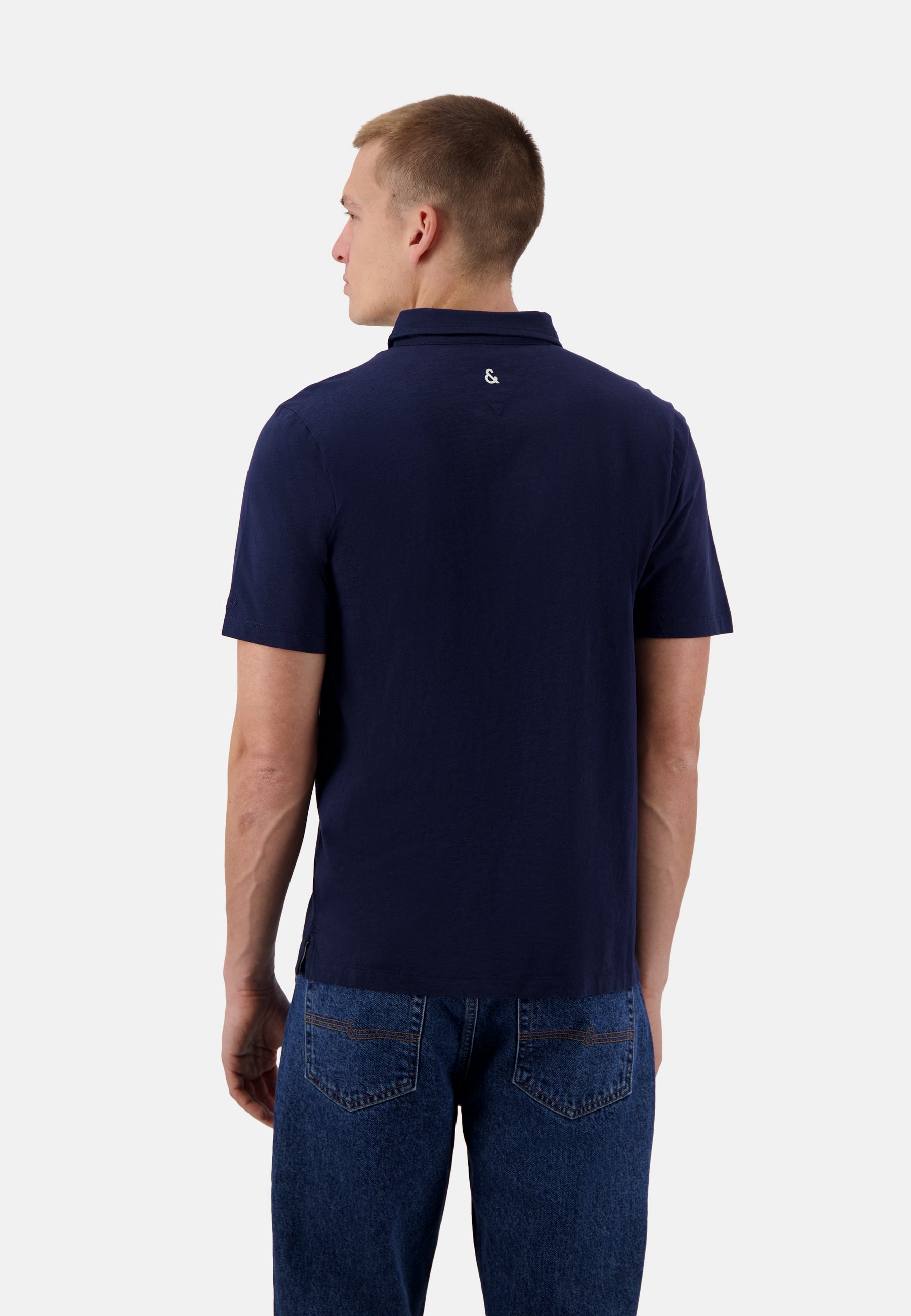 Polo-Slub in Navy Polos Colours and Sons   