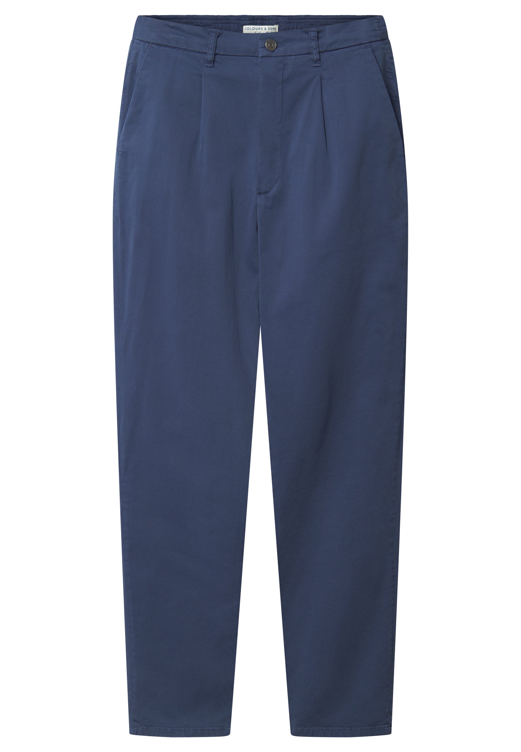 Pants-Cropped Chino in Navy Hosen Colours and Sons   