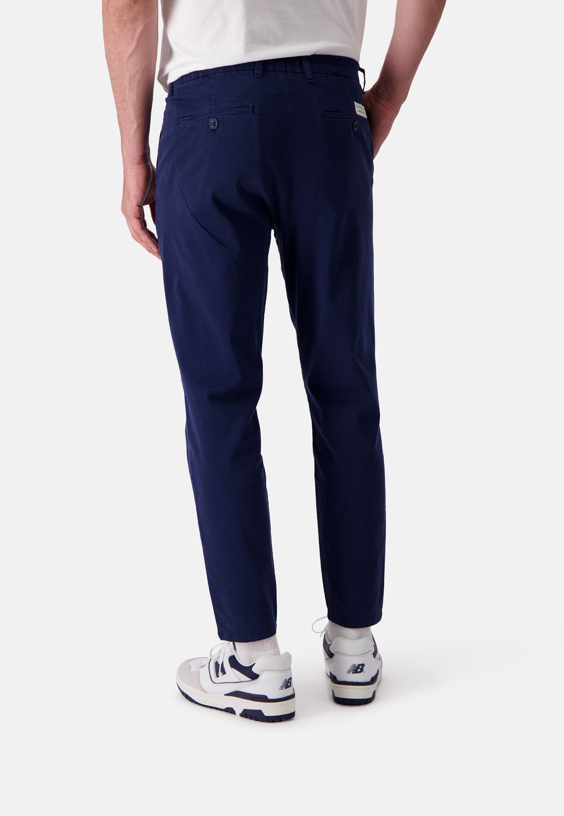 Pants-Cropped Chino in Navy Hosen Colours and Sons   