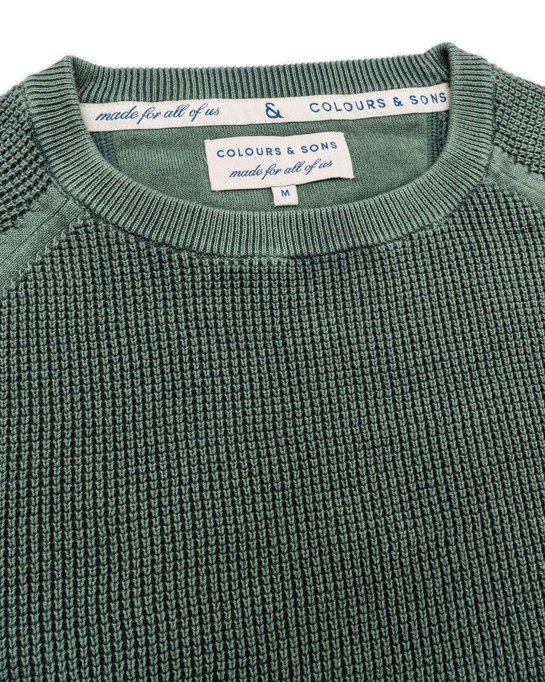 Roundneck-Washed in Uniform Pullover Colours and Sons   