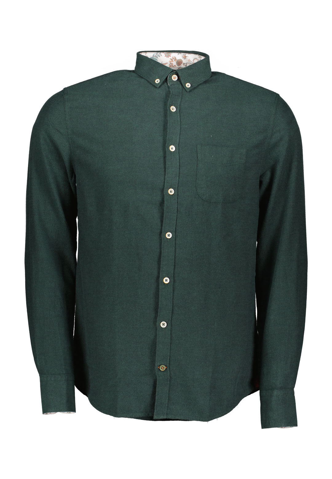 Shirt-Brushed Twill in Moss Hemden Colours and Sons   