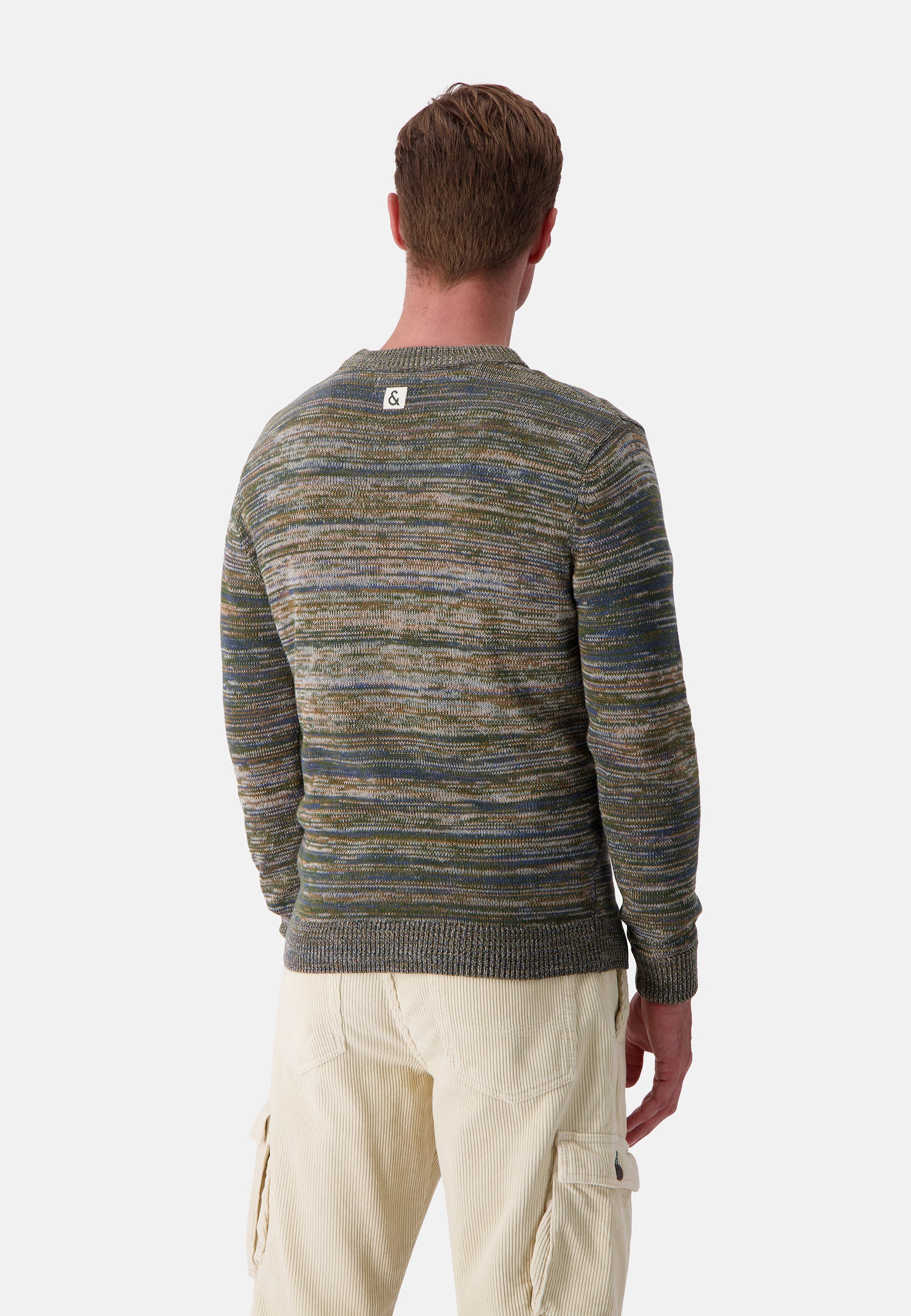 Roundneck Mouliné in Yucca Mouliné Pullover Colours and Sons   