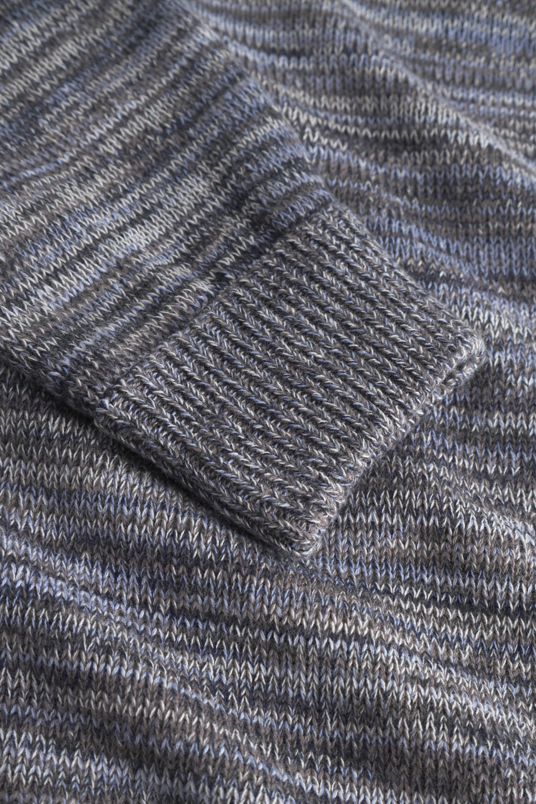 Roundneck Mouliné in Stone Mouliné Pullover Colours and Sons   