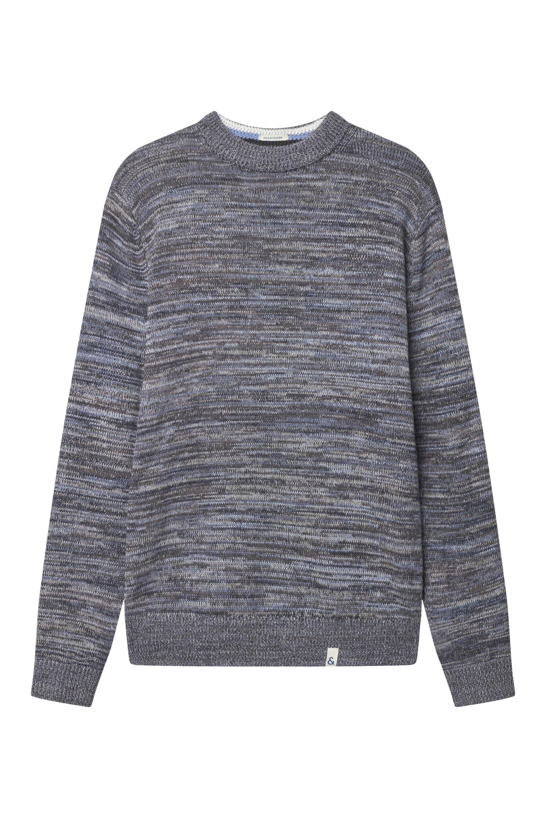 Roundneck Mouliné in Stone Mouliné Pullover Colours and Sons   