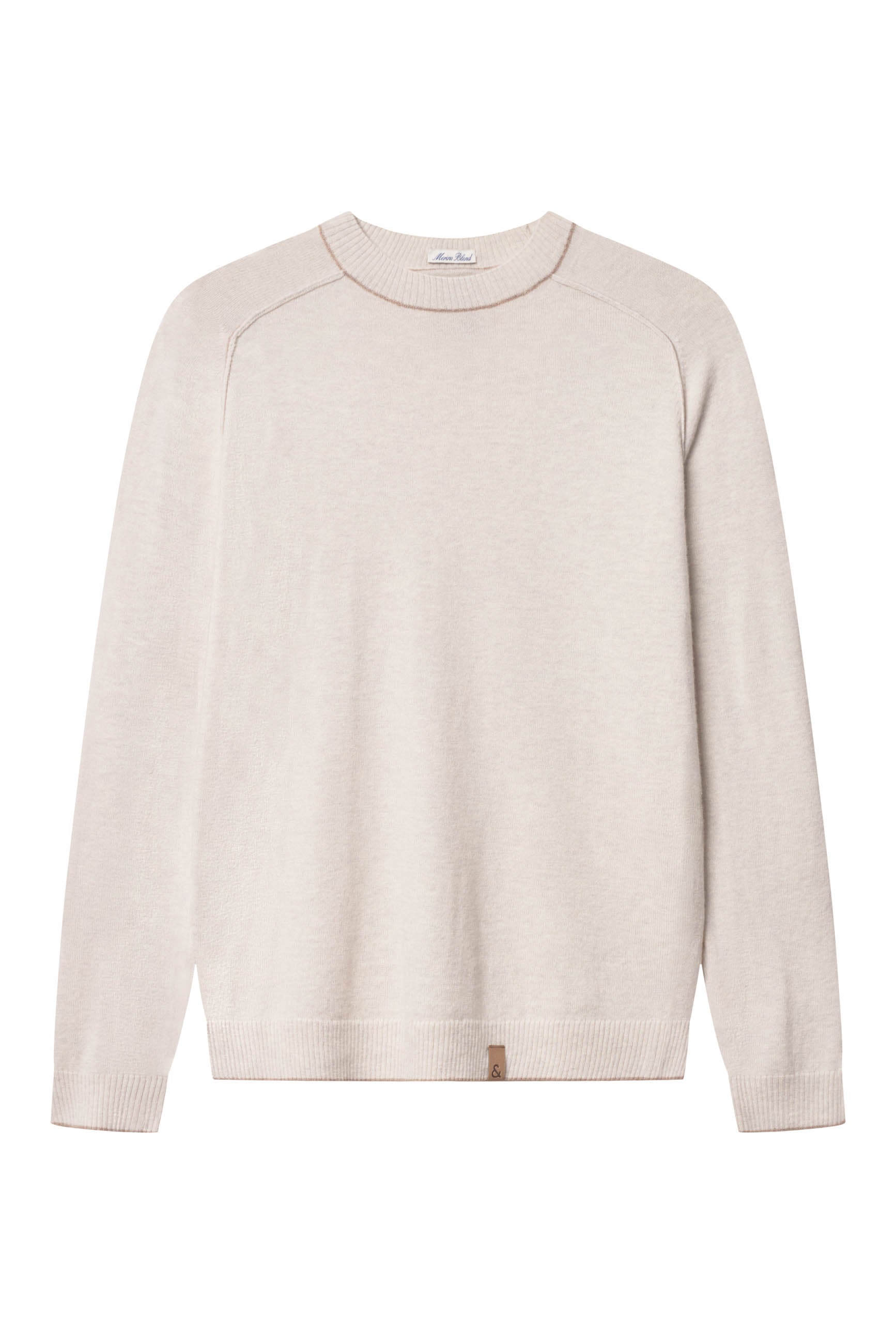 Roundneck Merino Blend in Offwhite Pullover Colours and Sons   