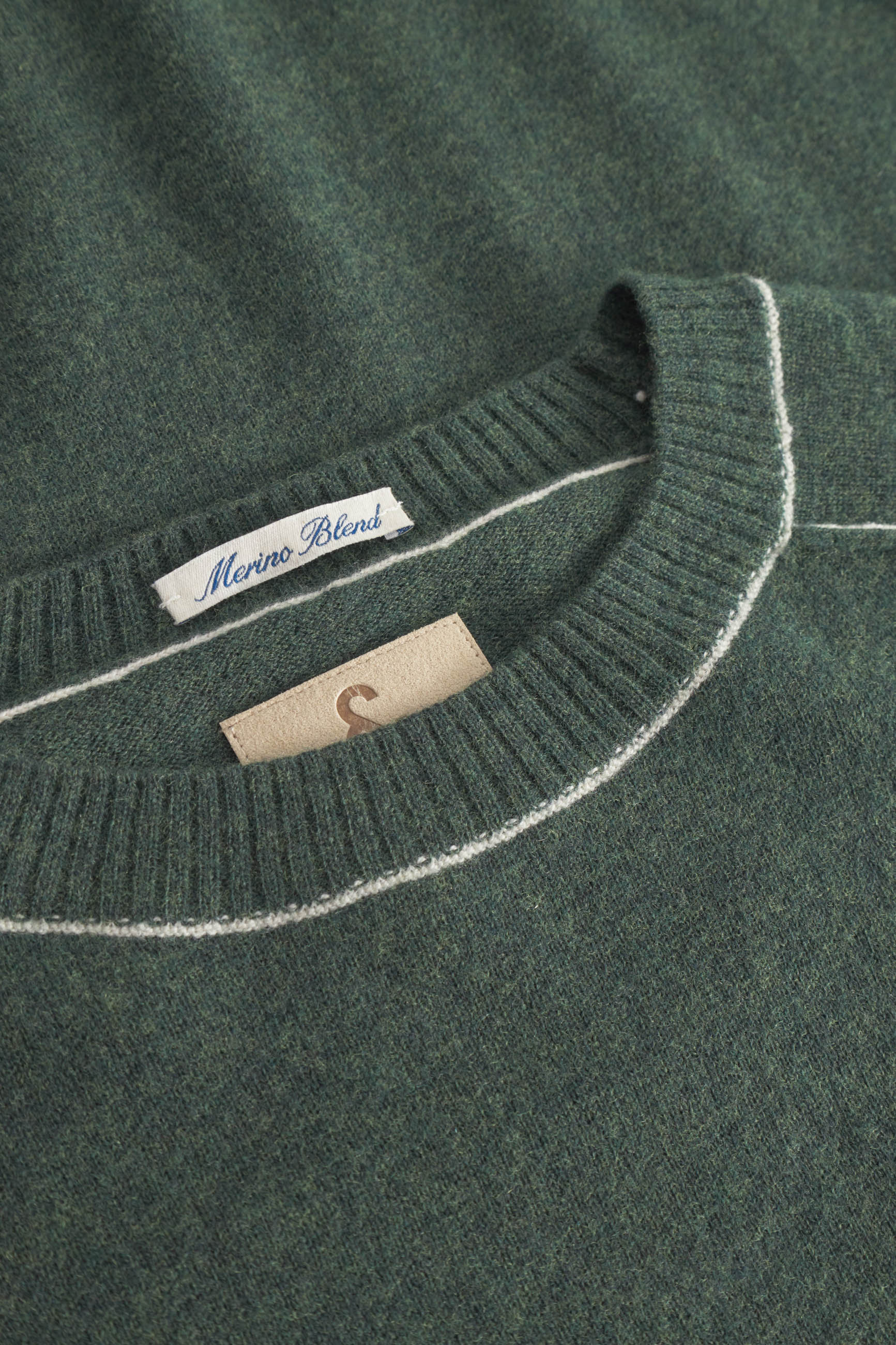 Roundneck Merino Blend in Yucca Pullover Colours and Sons   