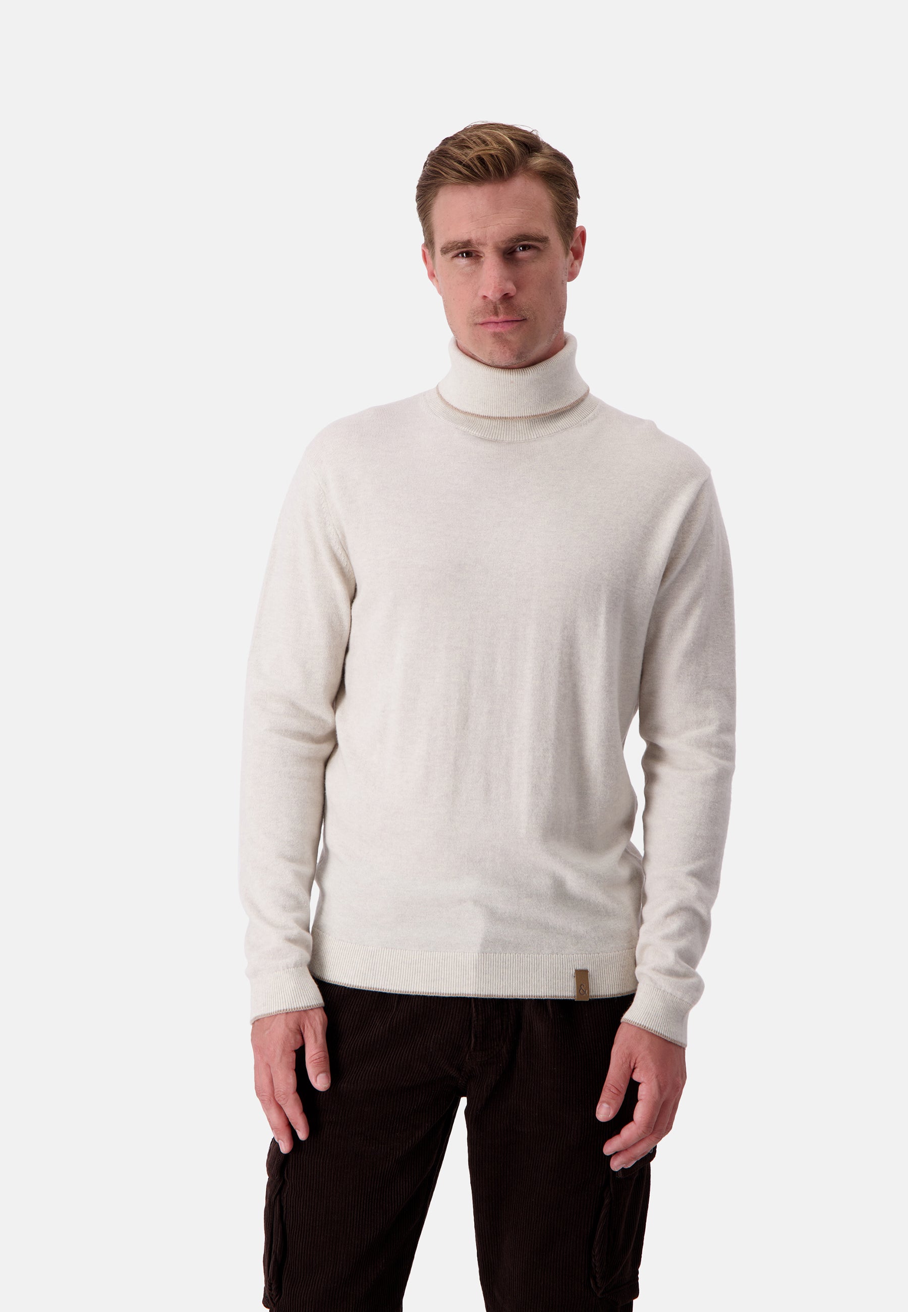 Turtleneck Merino Blend in Offwhite Pullover Colours and Sons   