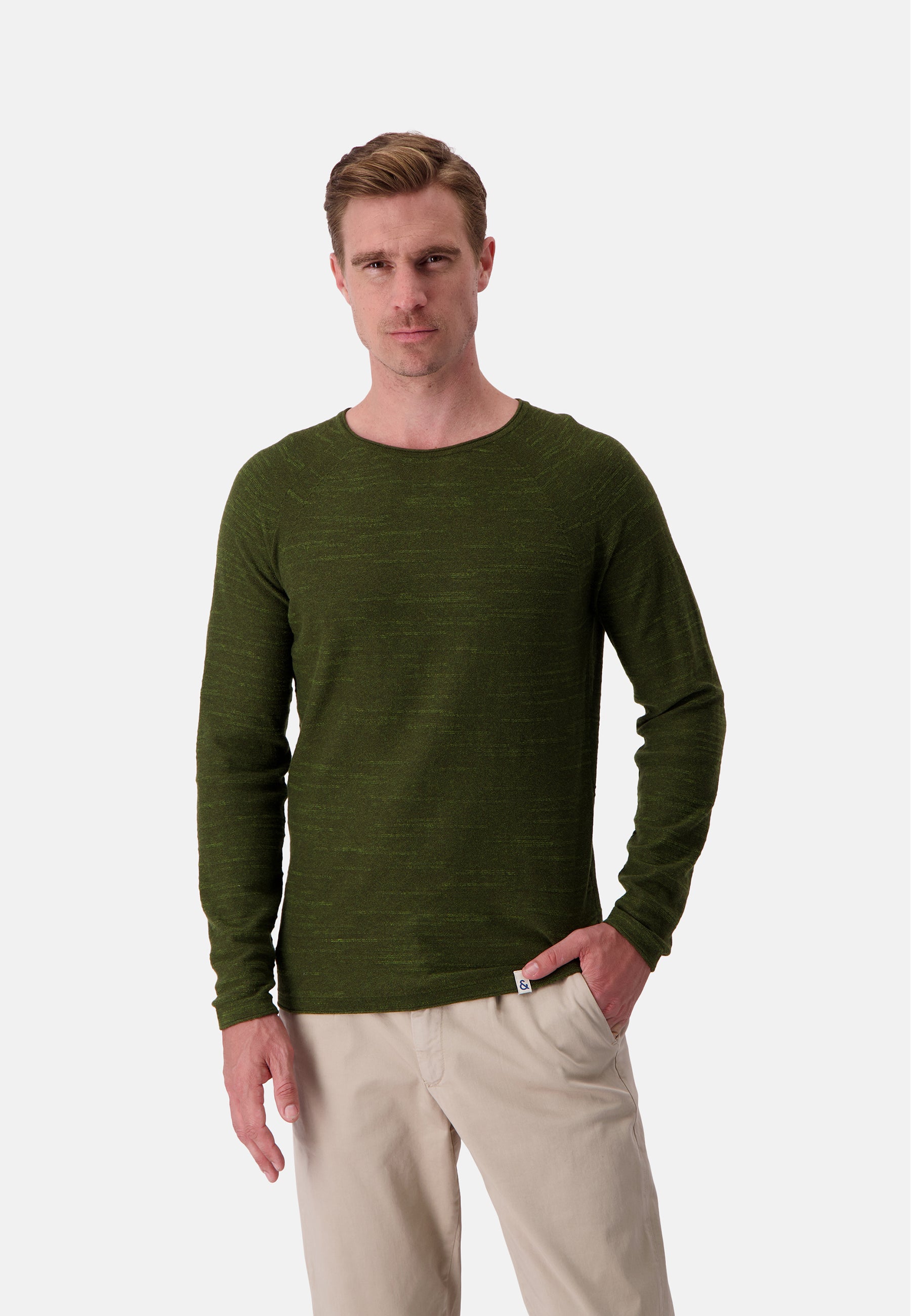 Roundneck Slub in Yucca Pullover Colours and Sons   