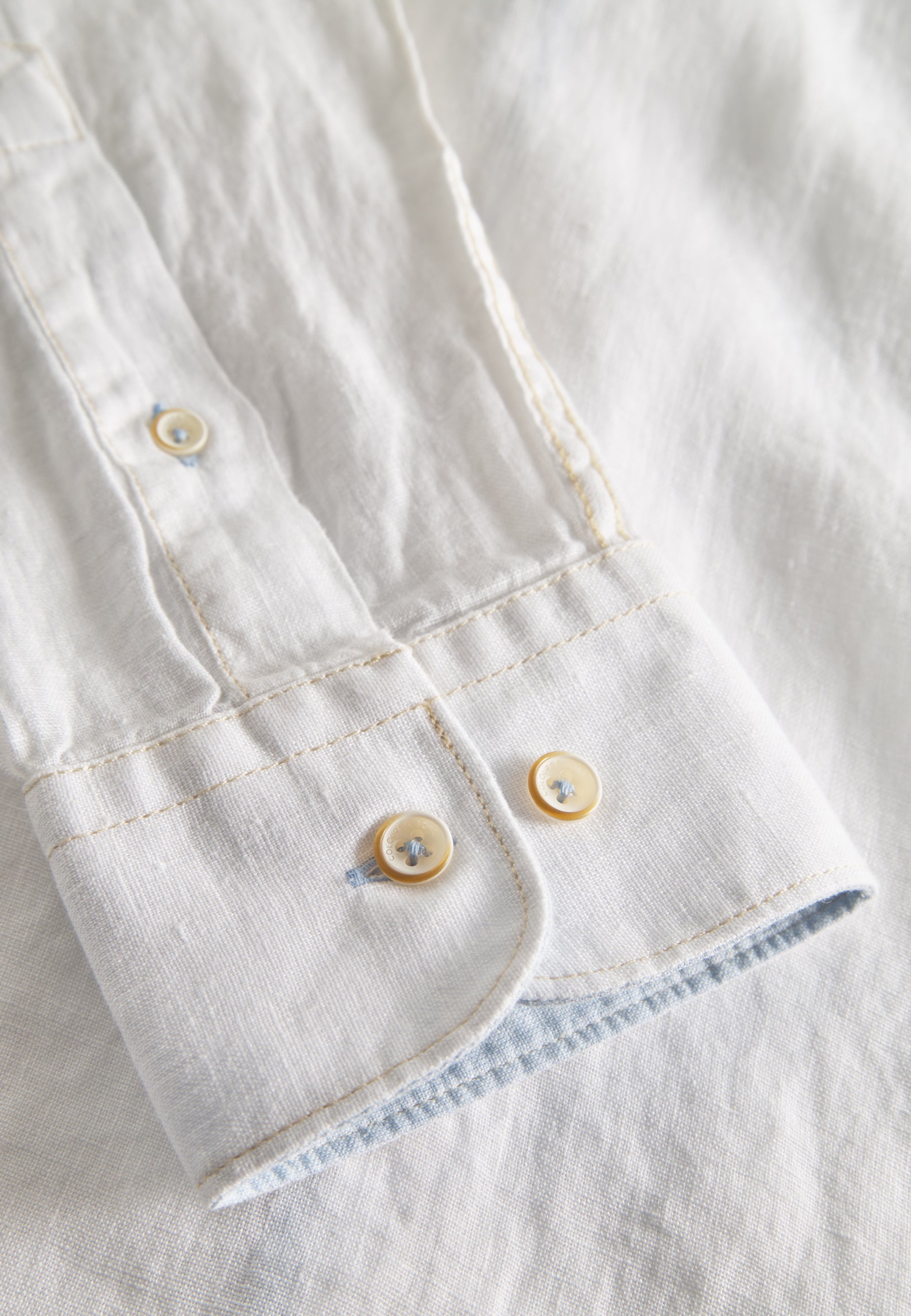 Shirt-Linen in White Hemden Colours and Sons   