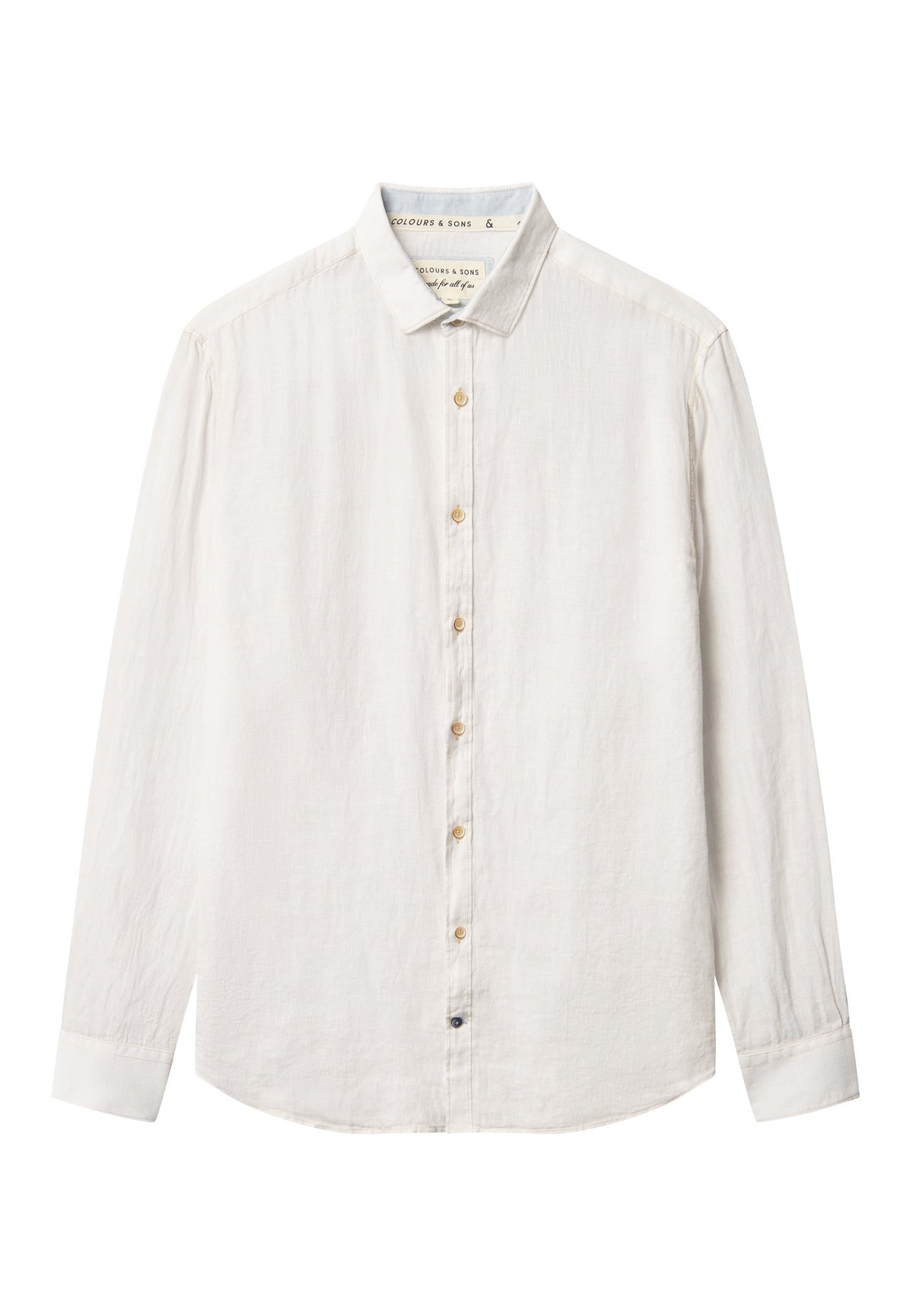 Shirt-Linen in White Hemden Colours and Sons   