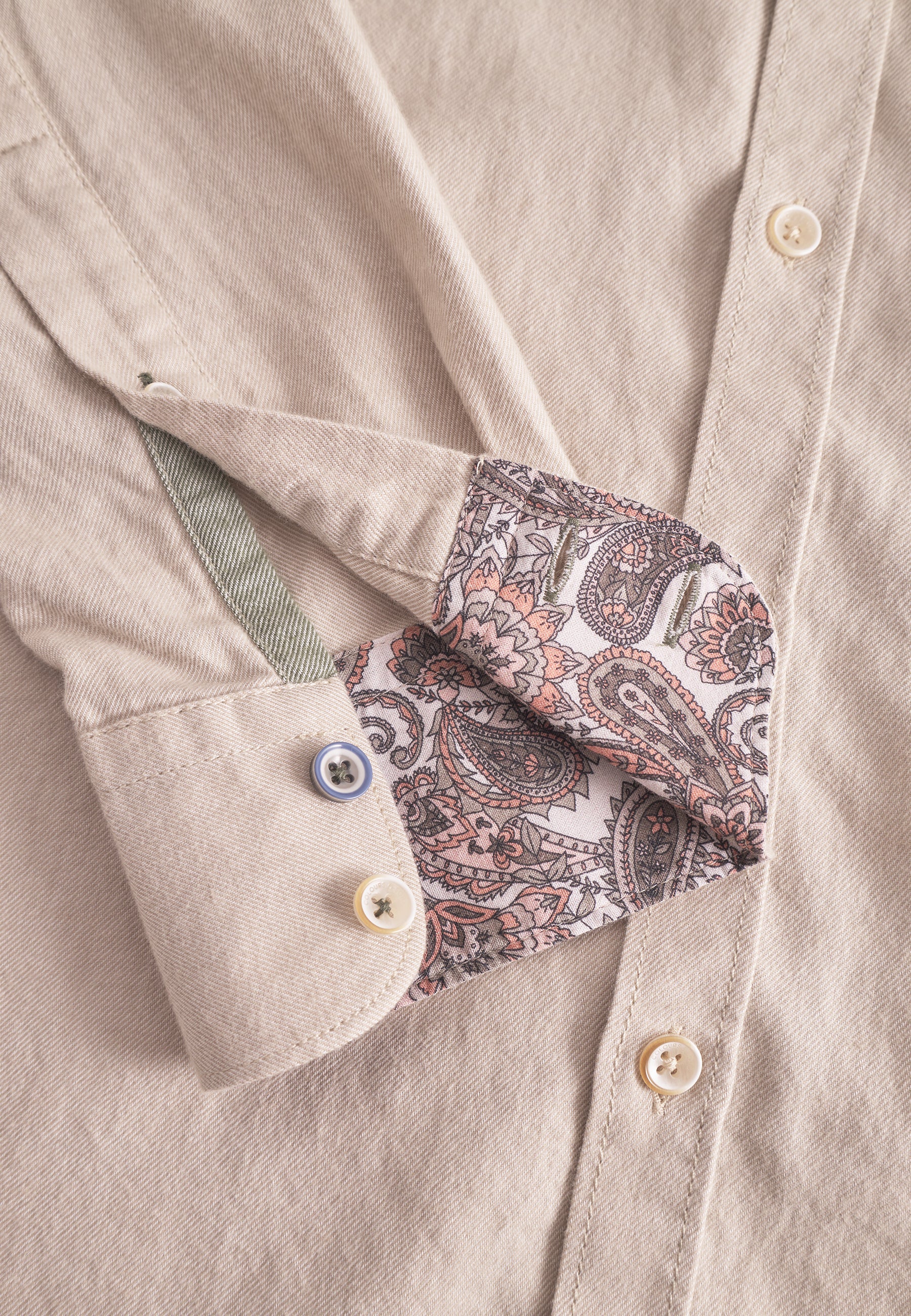 Shirt Brushed Twill in Tumbleweed Hemden Colours and Sons   