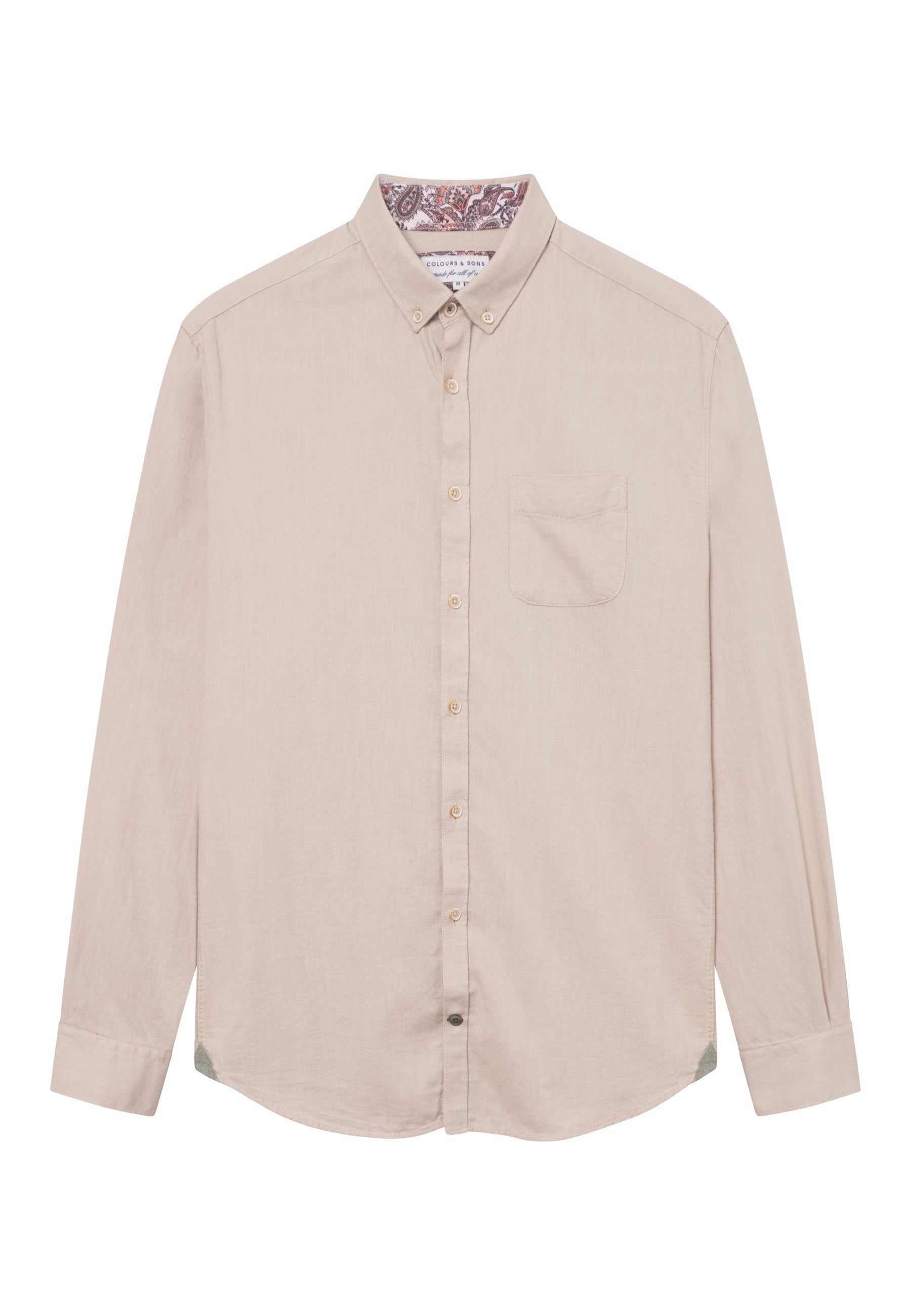 Shirt Brushed Twill in Tumbleweed Hemden Colours and Sons   