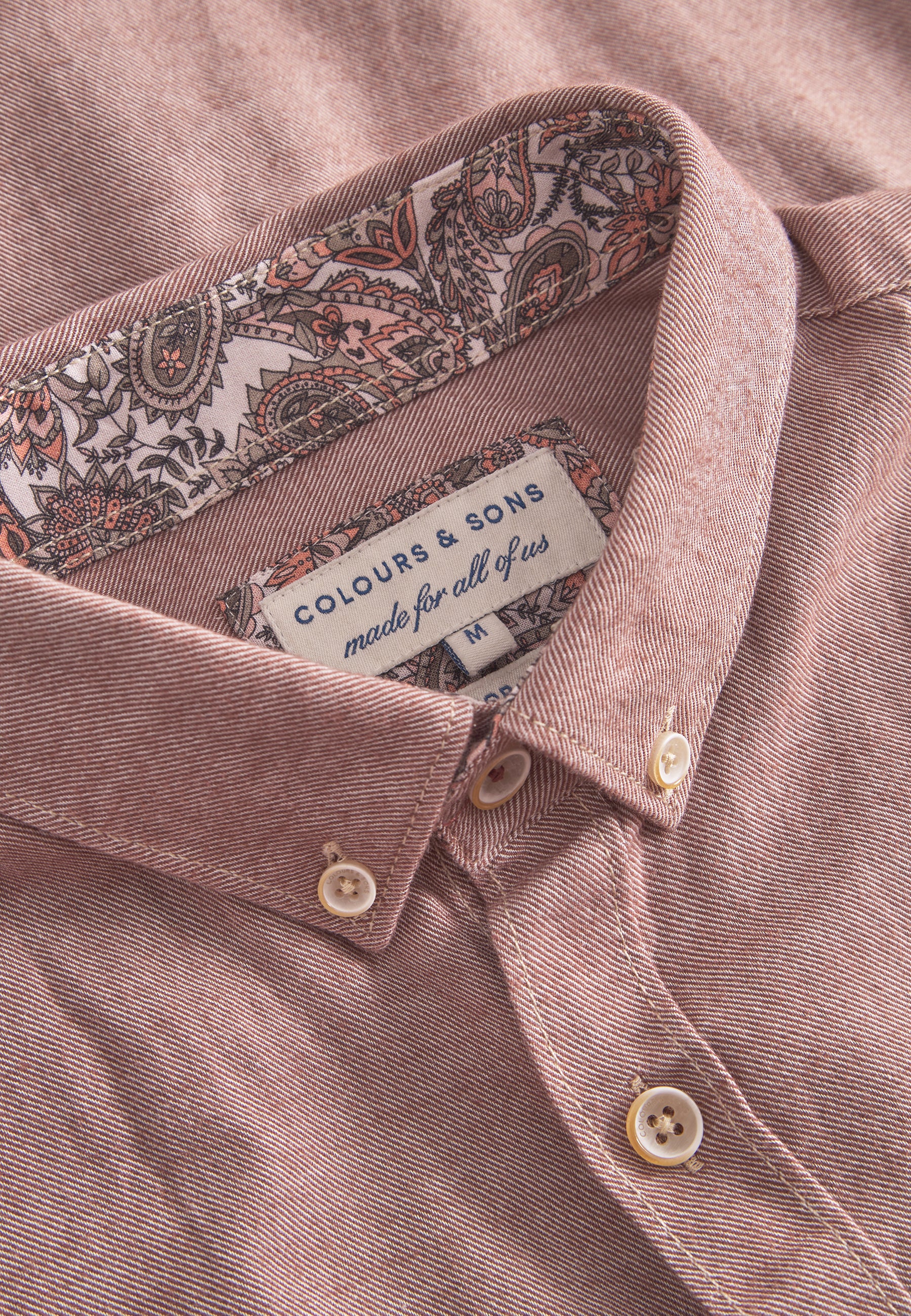 Shirt Brushed Twill in Soil Hemden Colours and Sons   