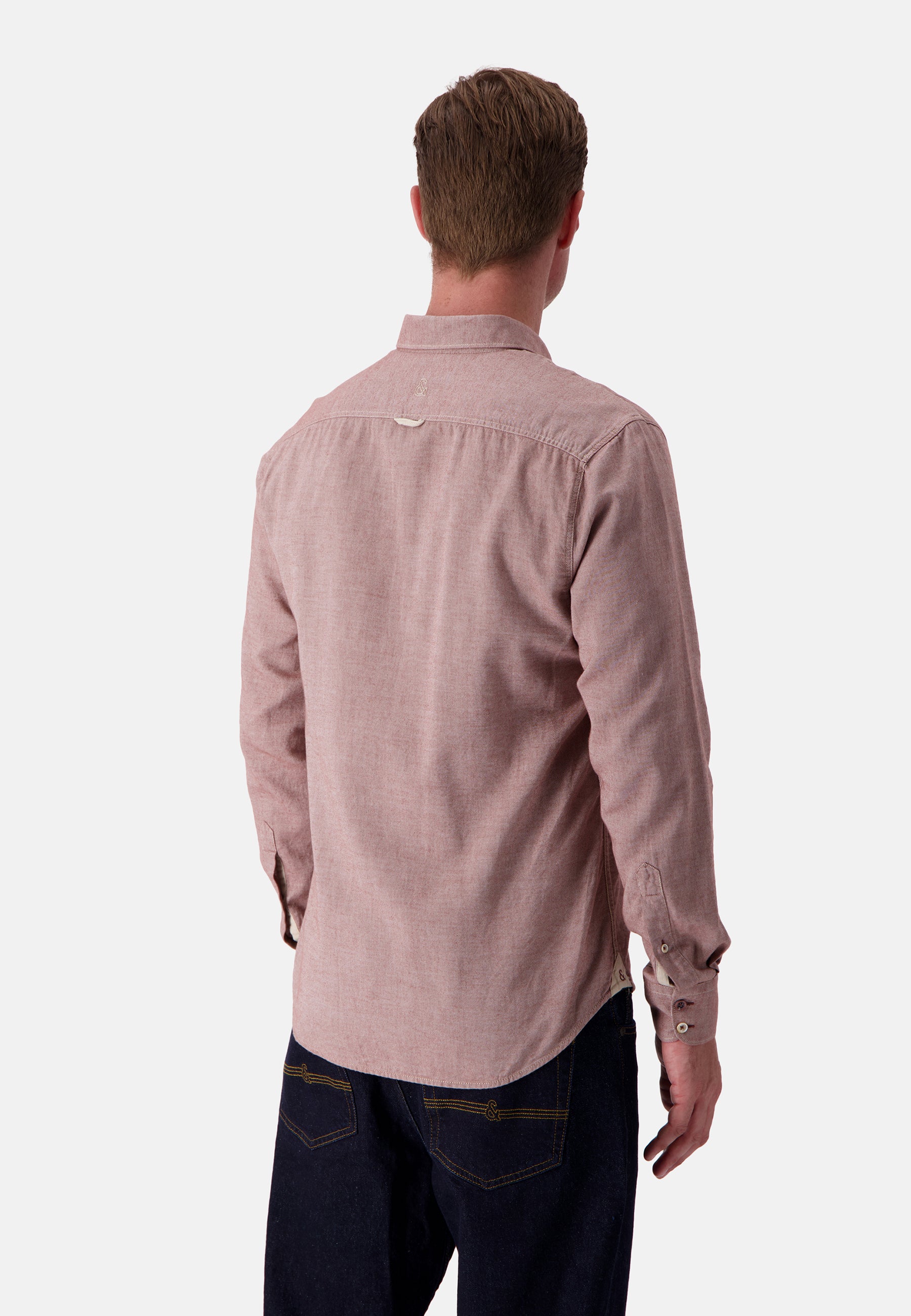 Shirt Brushed Twill in Soil Hemden Colours and Sons   