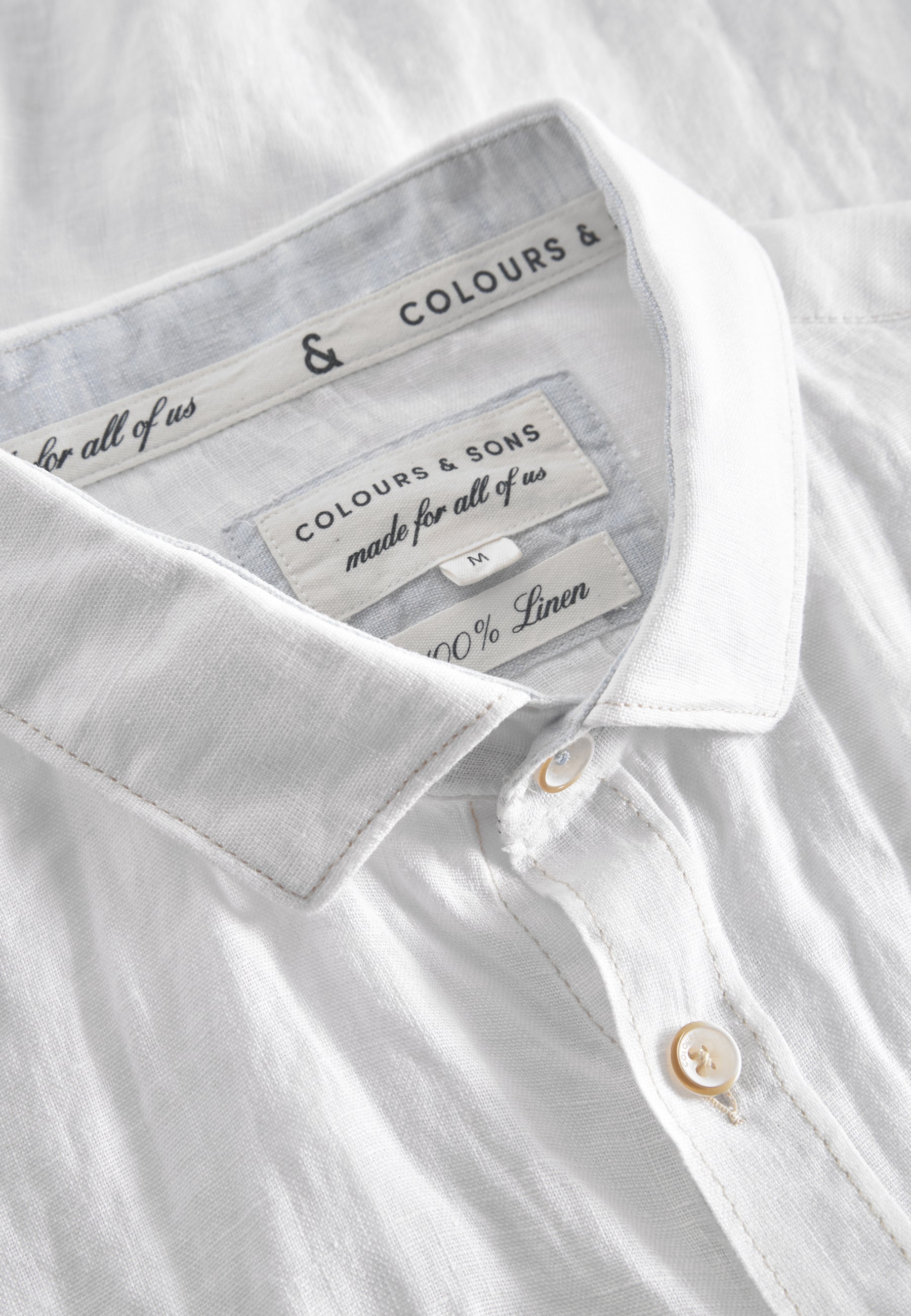 Shirt-Linen in White Hemden Colours and Sons   