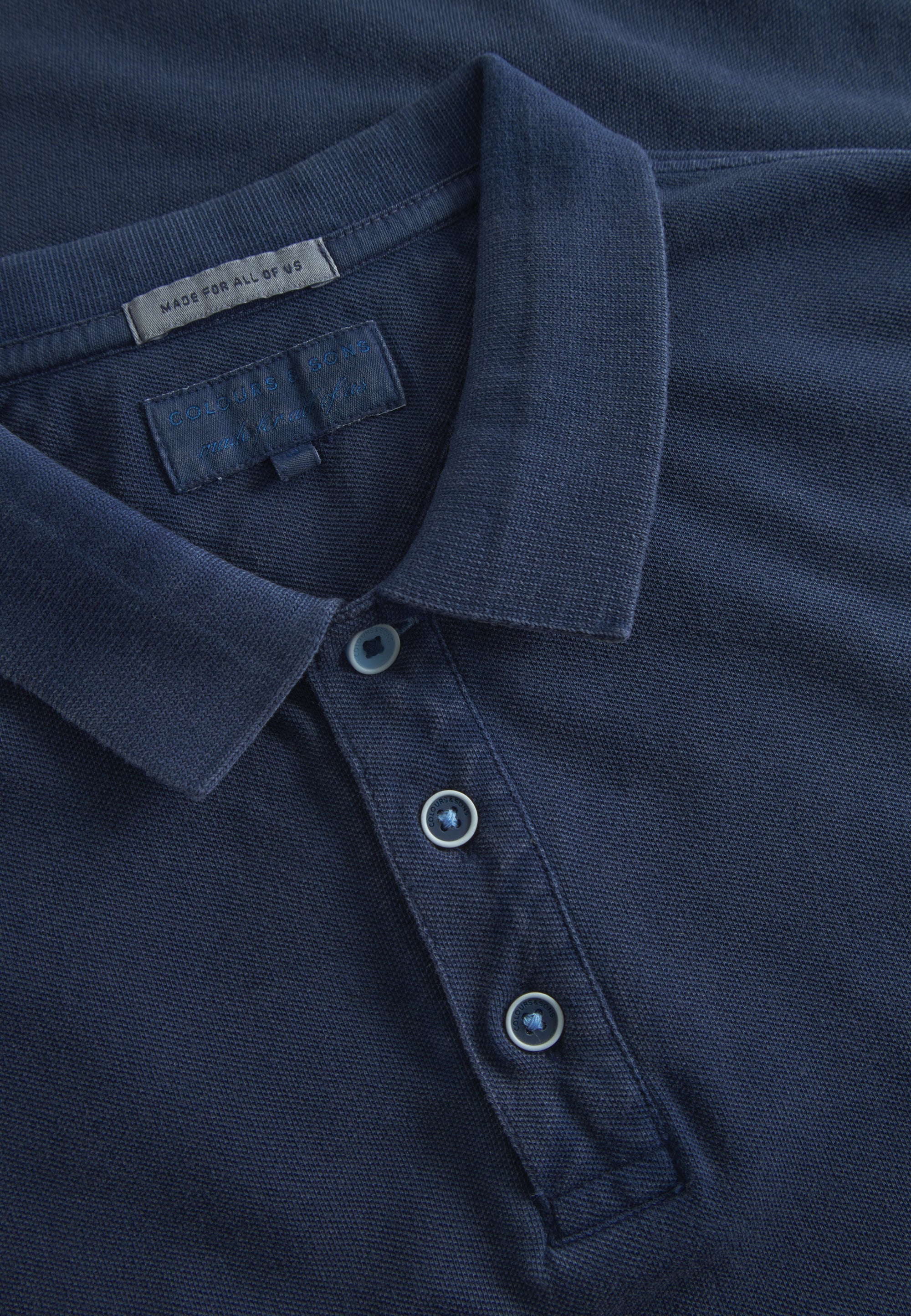 Polo-Garment Dyed in Navy Polos Colours and Sons   