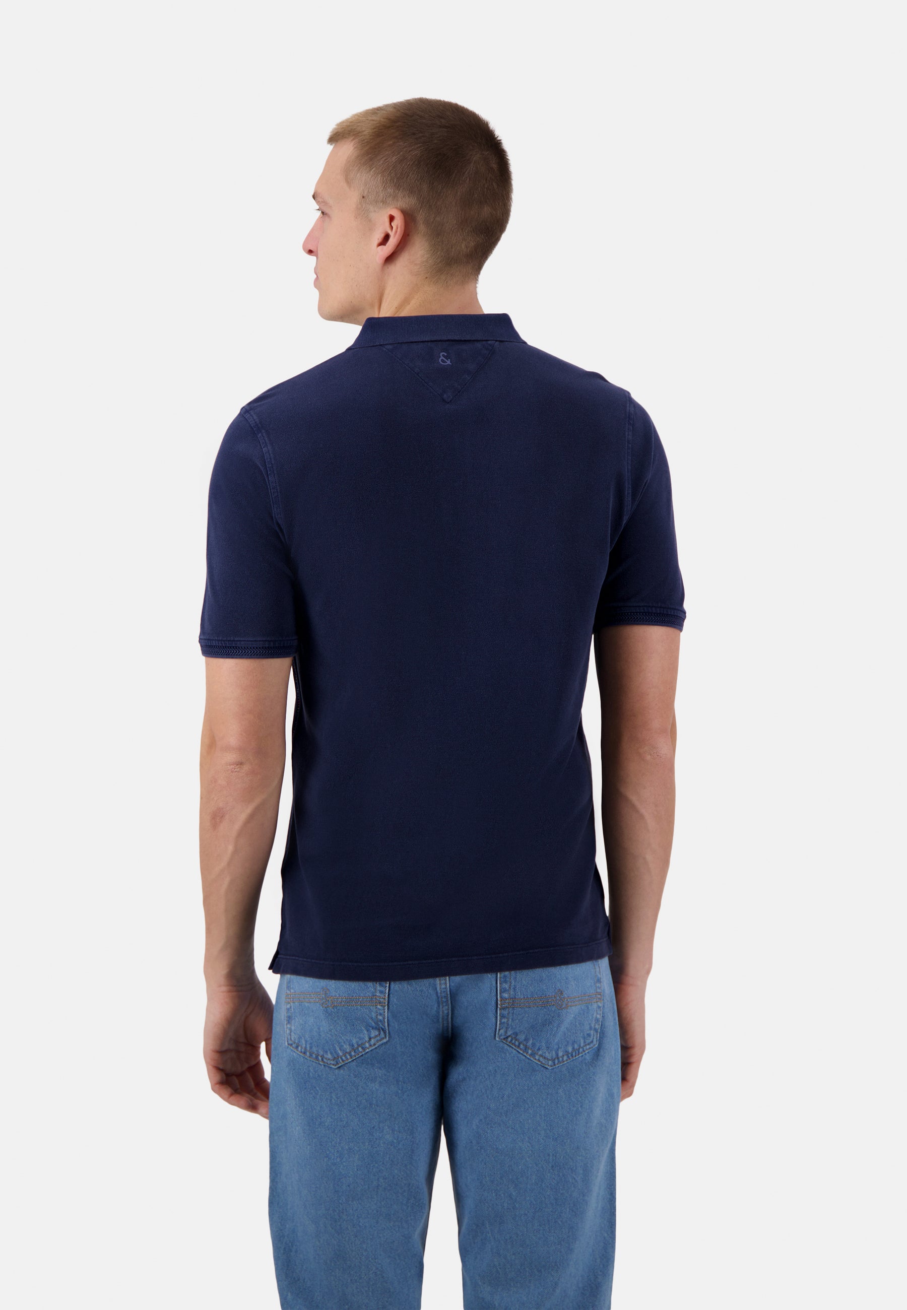 Polo-Garment Dyed in Navy Polos Colours and Sons   