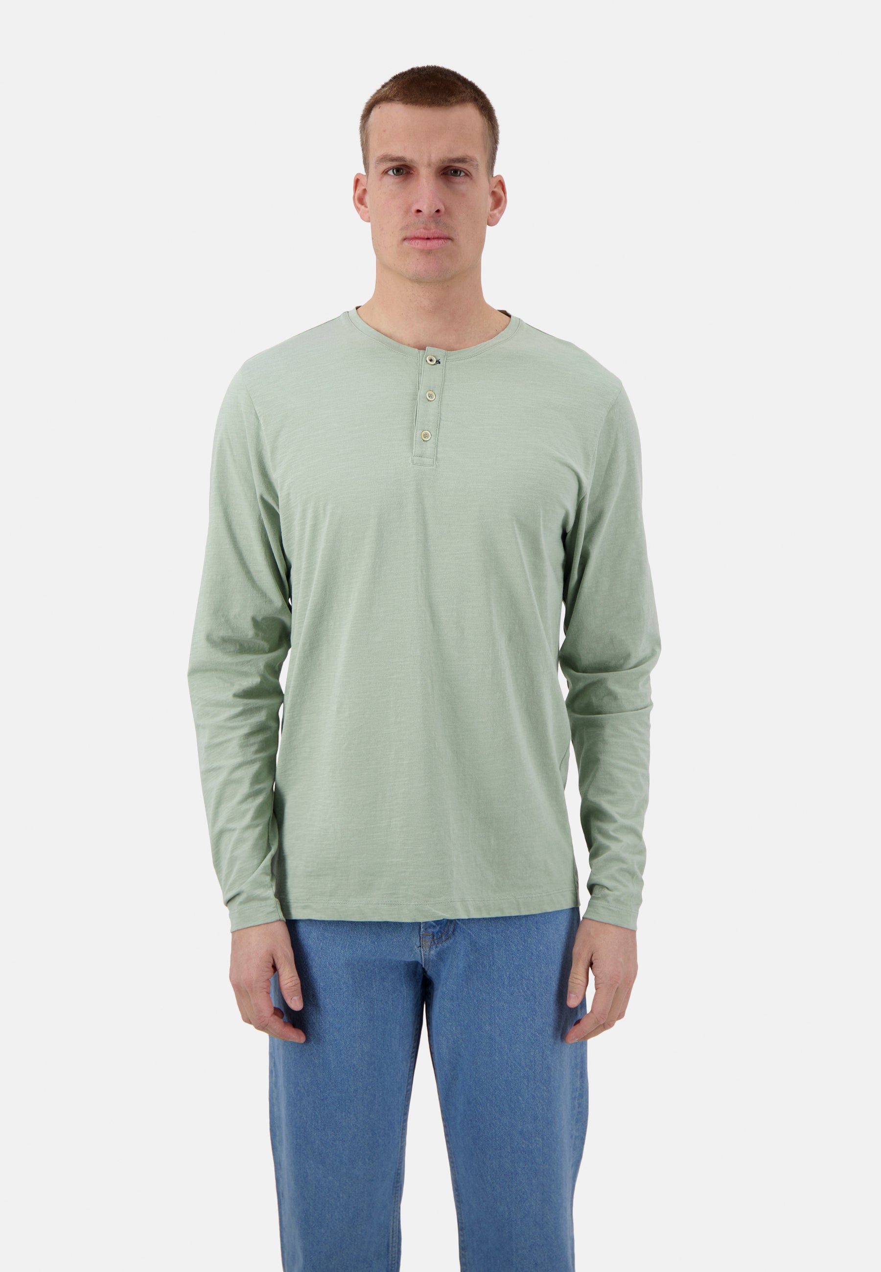 Henley - Slub in Pistachio T-Shirts Colours and Sons   