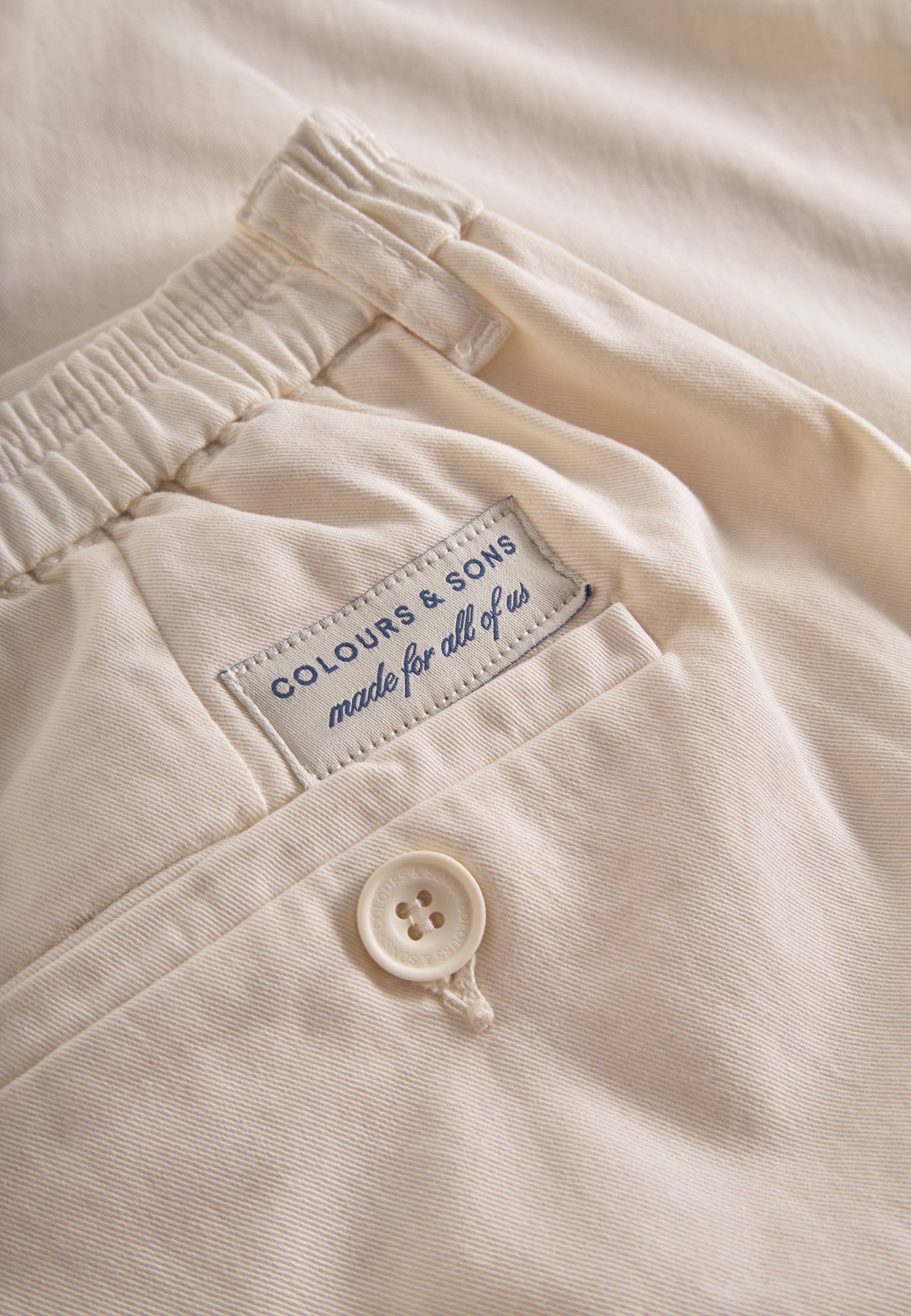 Pants-Cropped Chino in Offwhite Hosen Colours and Sons   