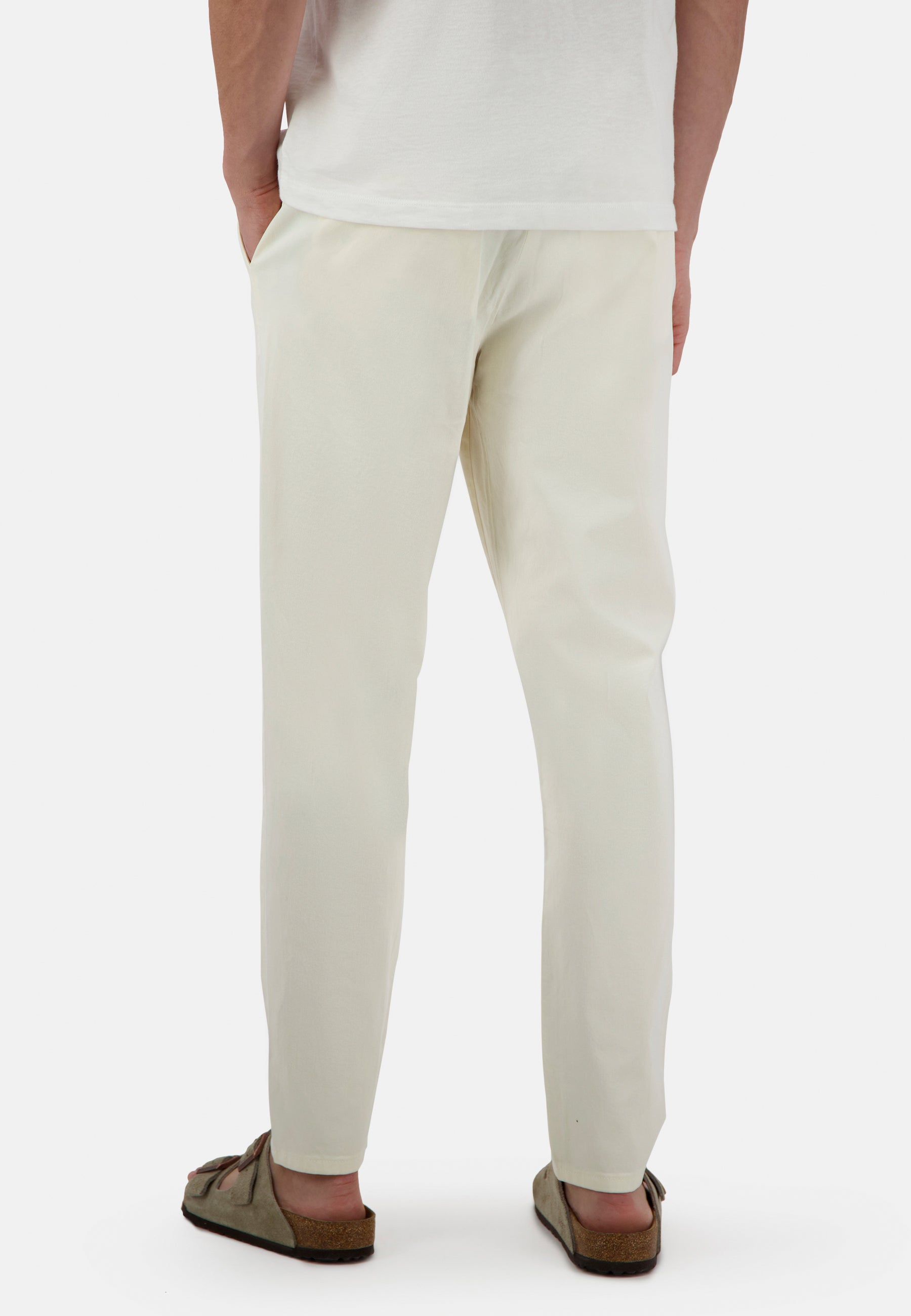 Pants-Cropped Chino in Offwhite Hosen Colours and Sons   