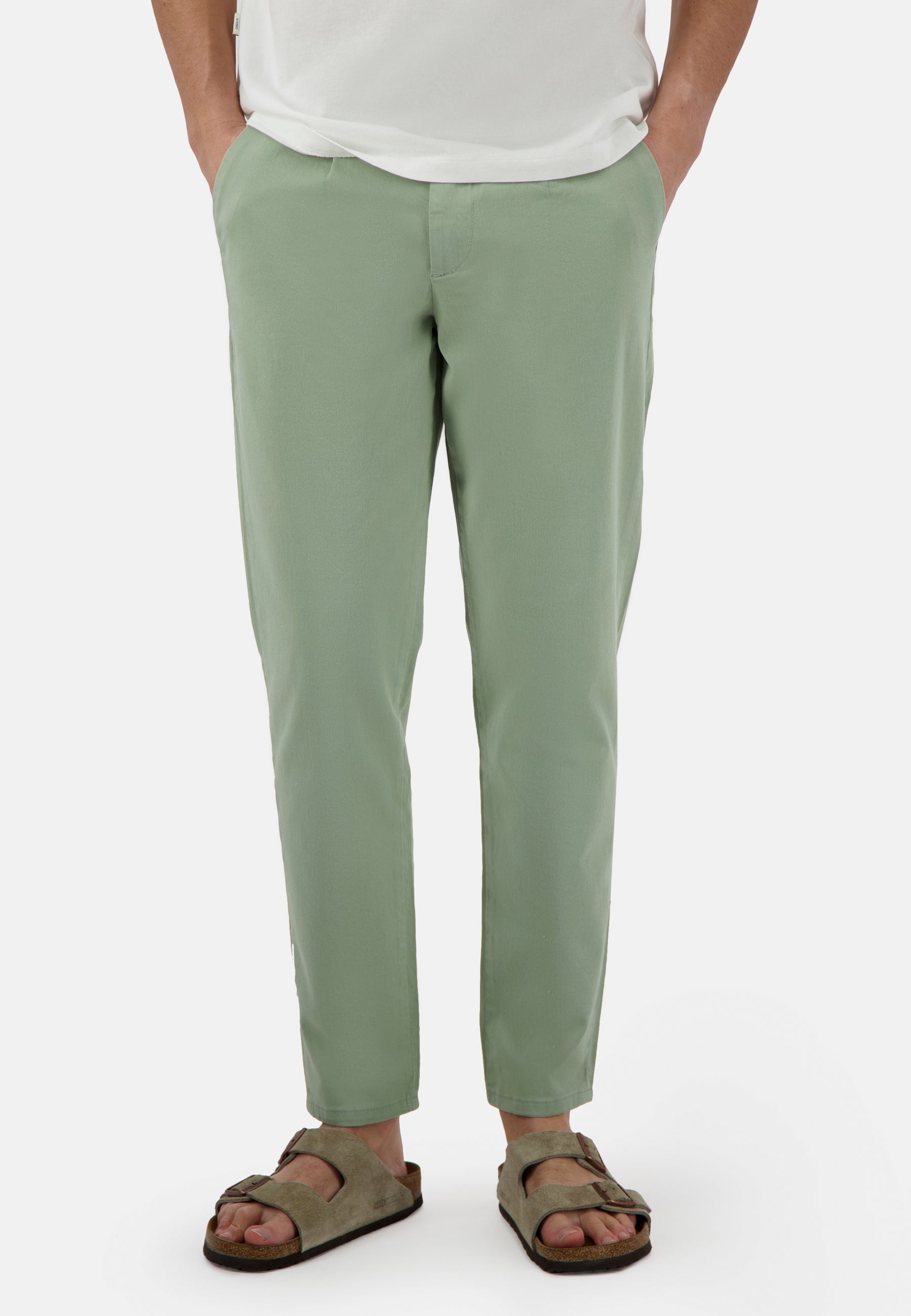 Pants-Cropped Chino in Pistachio Hosen Colours and Sons   
