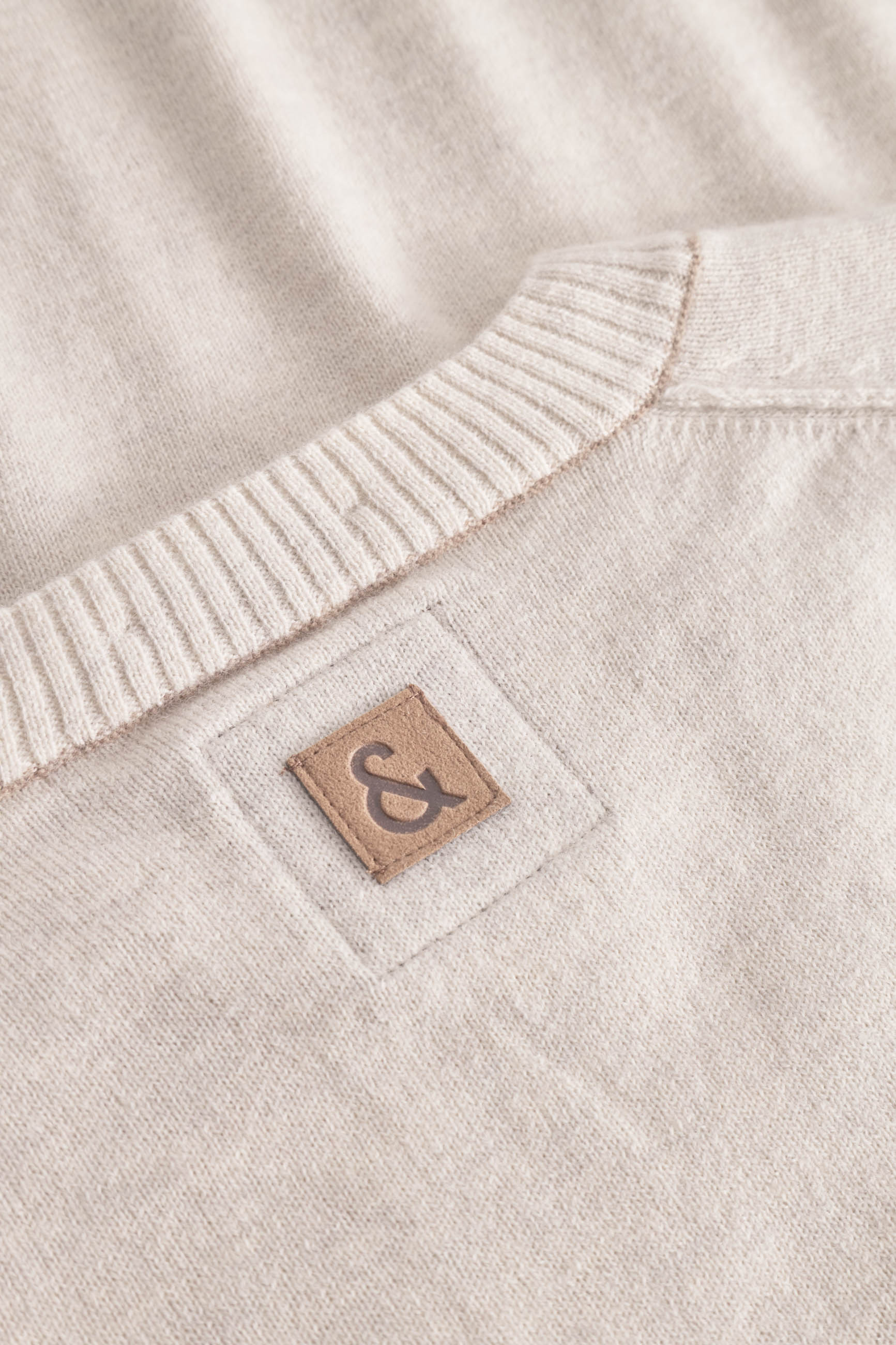 Roundneck-Merino Blend in Offwhite Pullover Colours and Sons