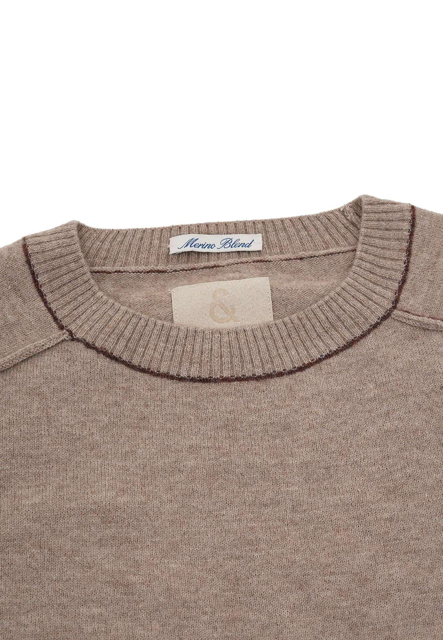 Roundneck-Merino Blend in Tent Pullover Colours and Sons