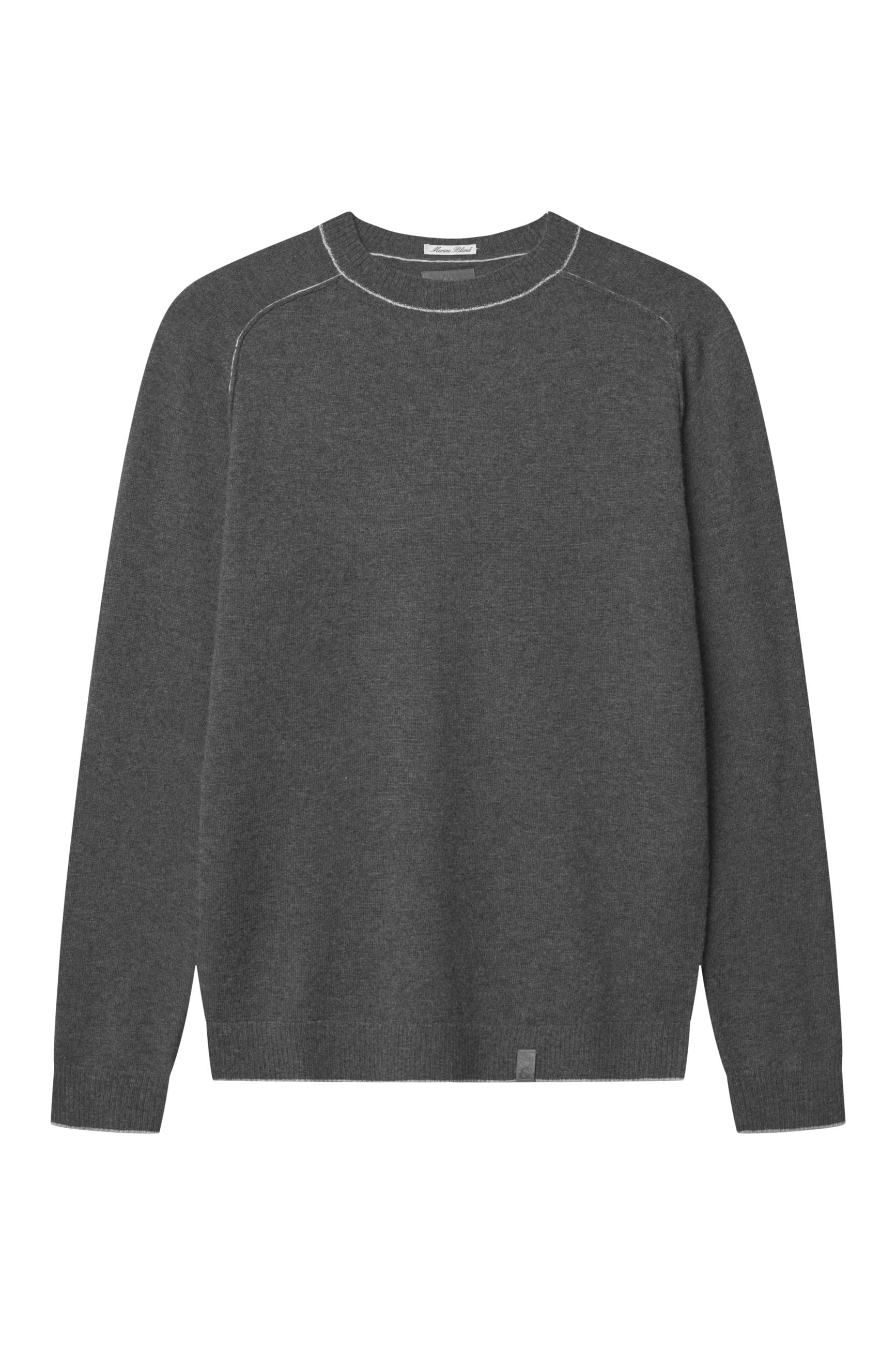 Roundneck-Merino Blend in Anthracite Pullover Colours and Sons