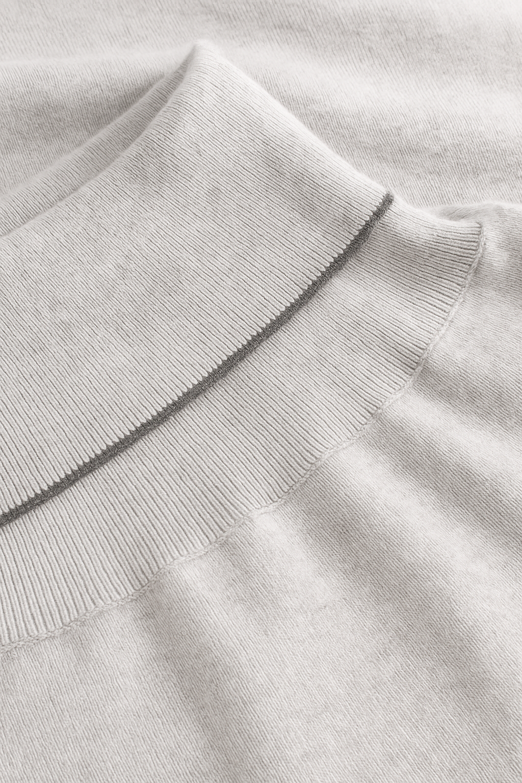Turleneck-Merino Blend in Silver
