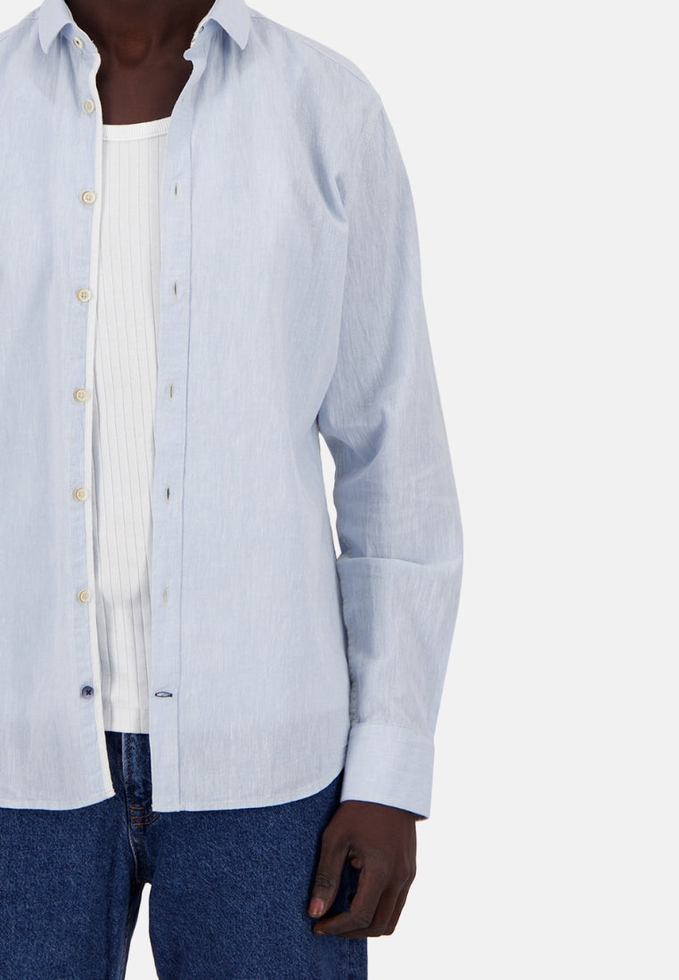 Shirt-Linen Blend Kent in Sky Hemden Colours and Sons