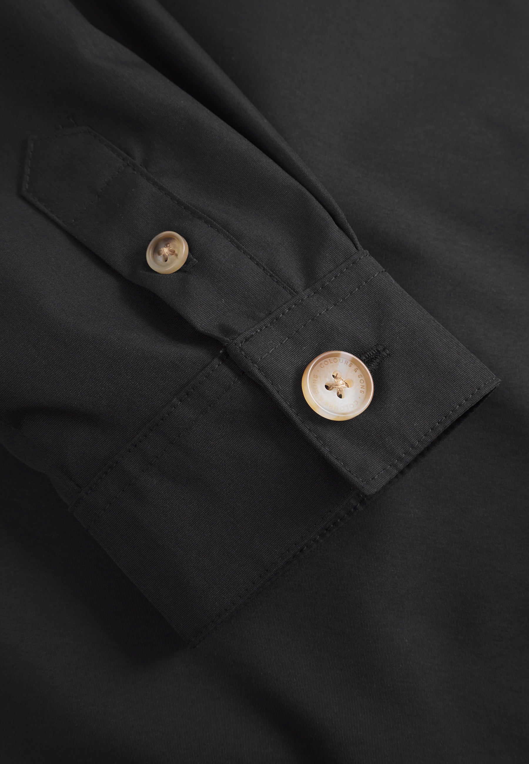 Overshirt-Pocket in Black Hemden Colours and Sons