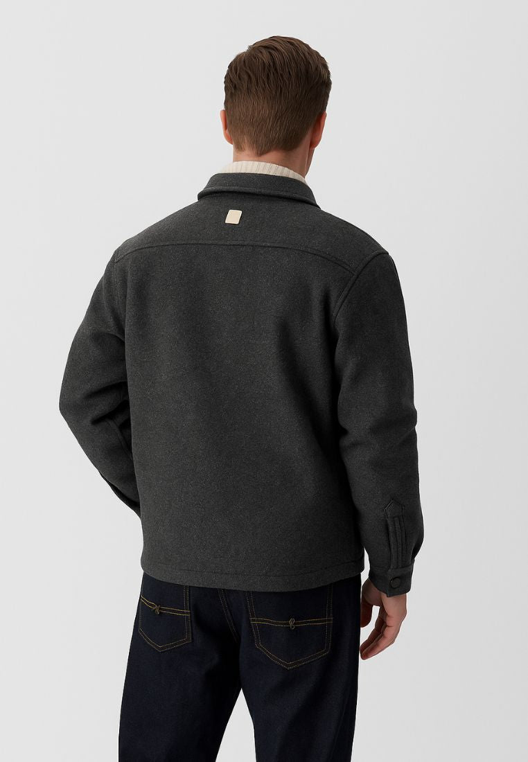 Worker Jacket-Soft Touch in Grey Hemden Colours and Sons