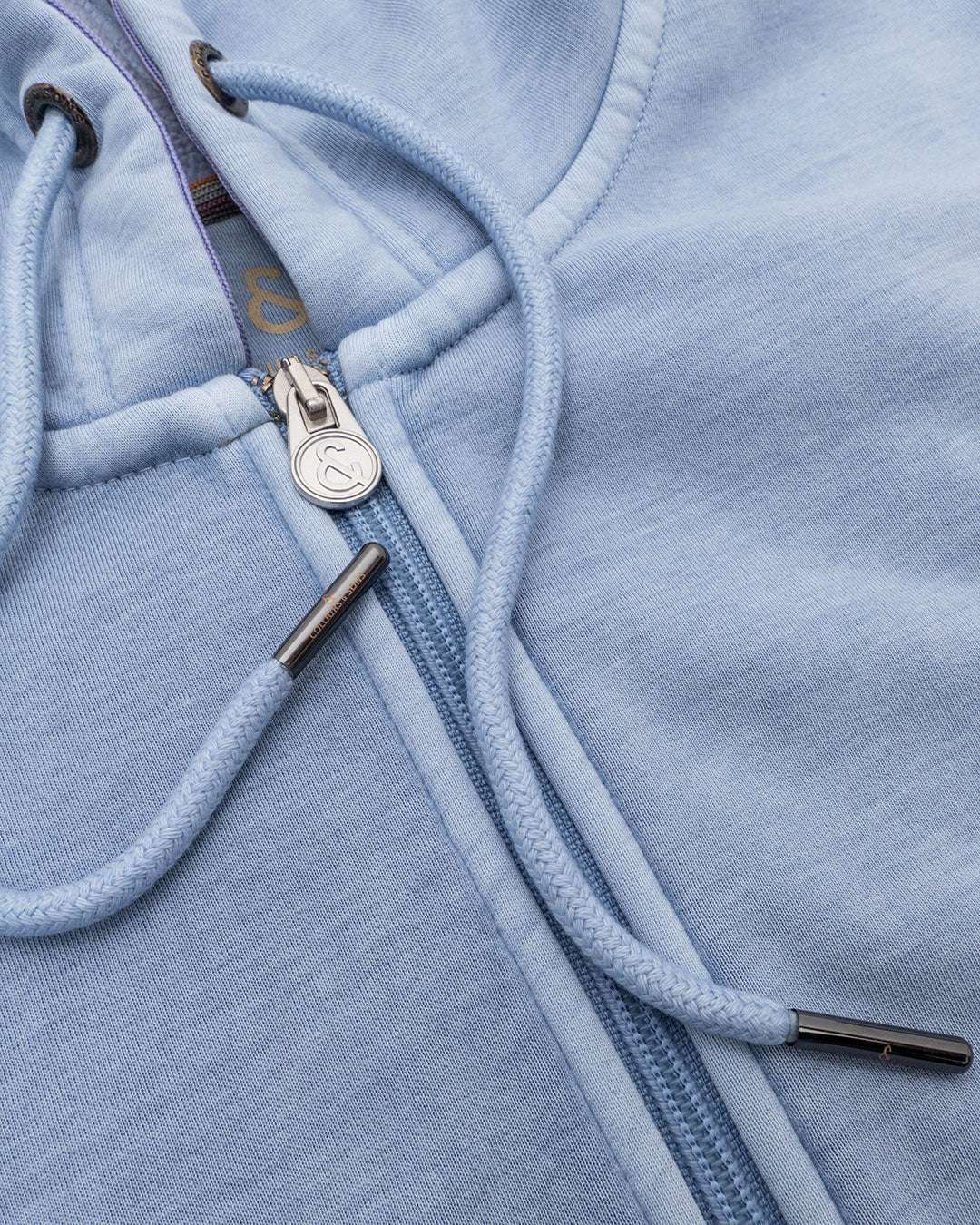 Hoodie-Zip Pigment Dyed in Stone Sweatjacken Colours and Sons   