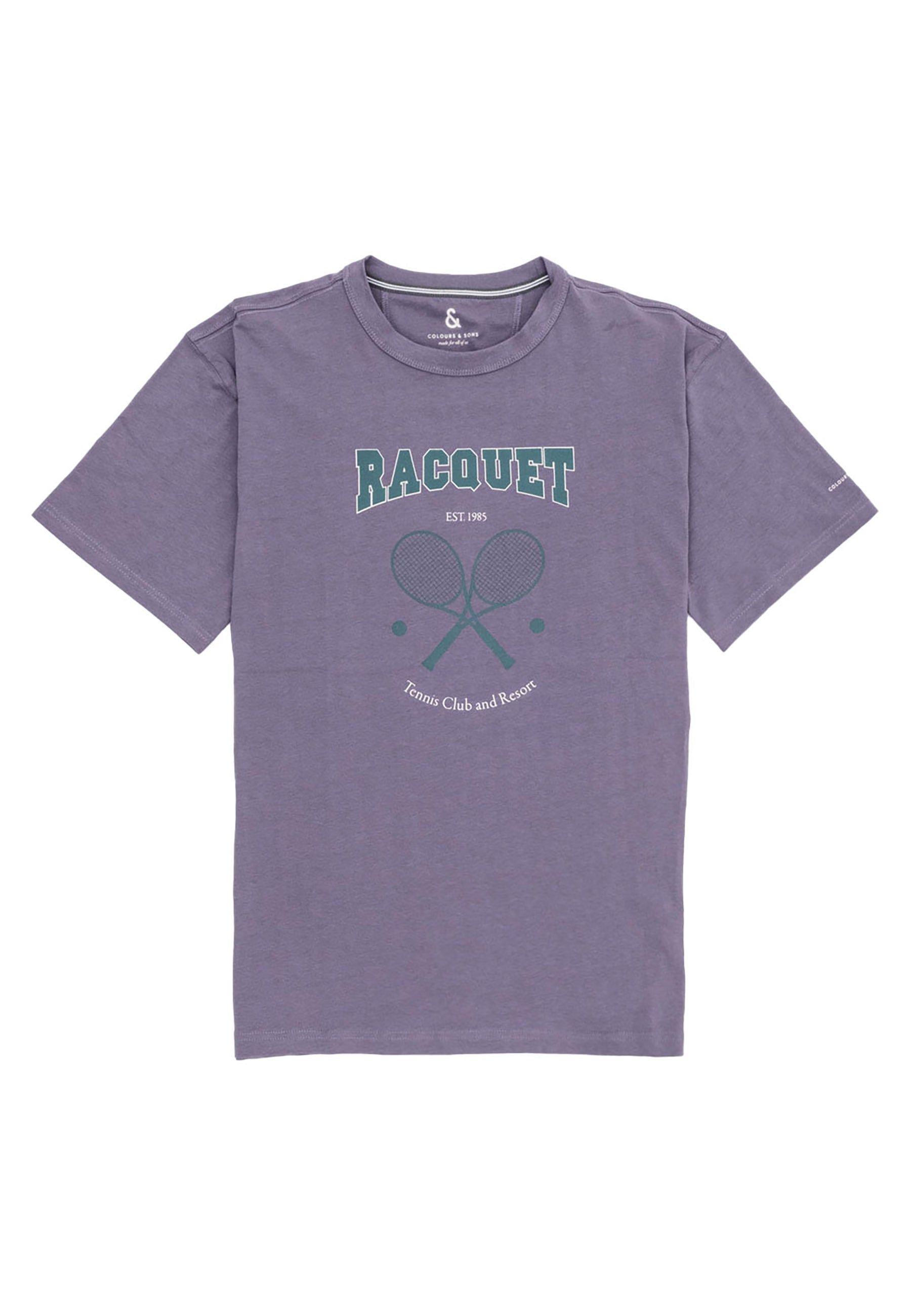 T-Shirt Printed in Racquet T-Shirts Colours and Sons   