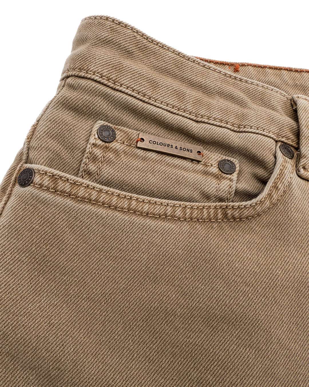 Pants Natural Dye Cropped in Desert Hosen Colours and Sons   