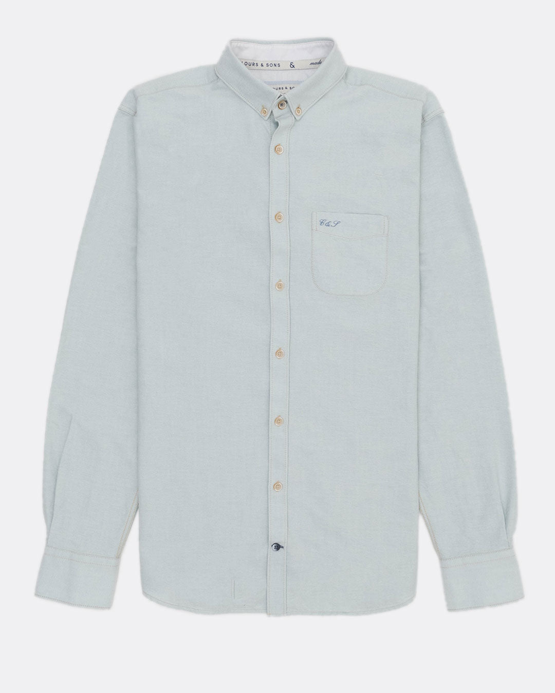 Oxford Shirt in Mist Hemden Colours and Sons   