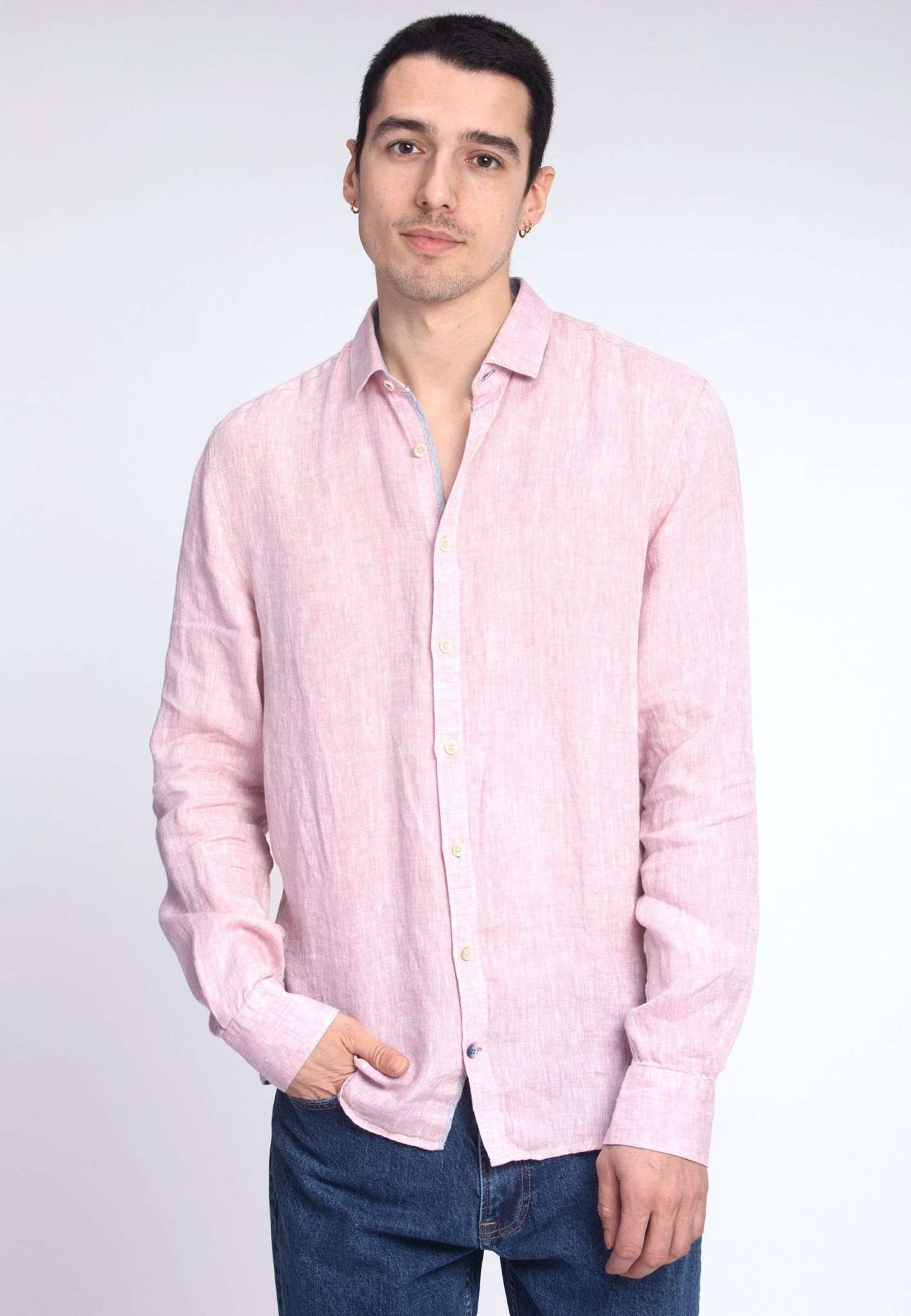 Shirt Linen in Grape Hemden Colours and Sons   