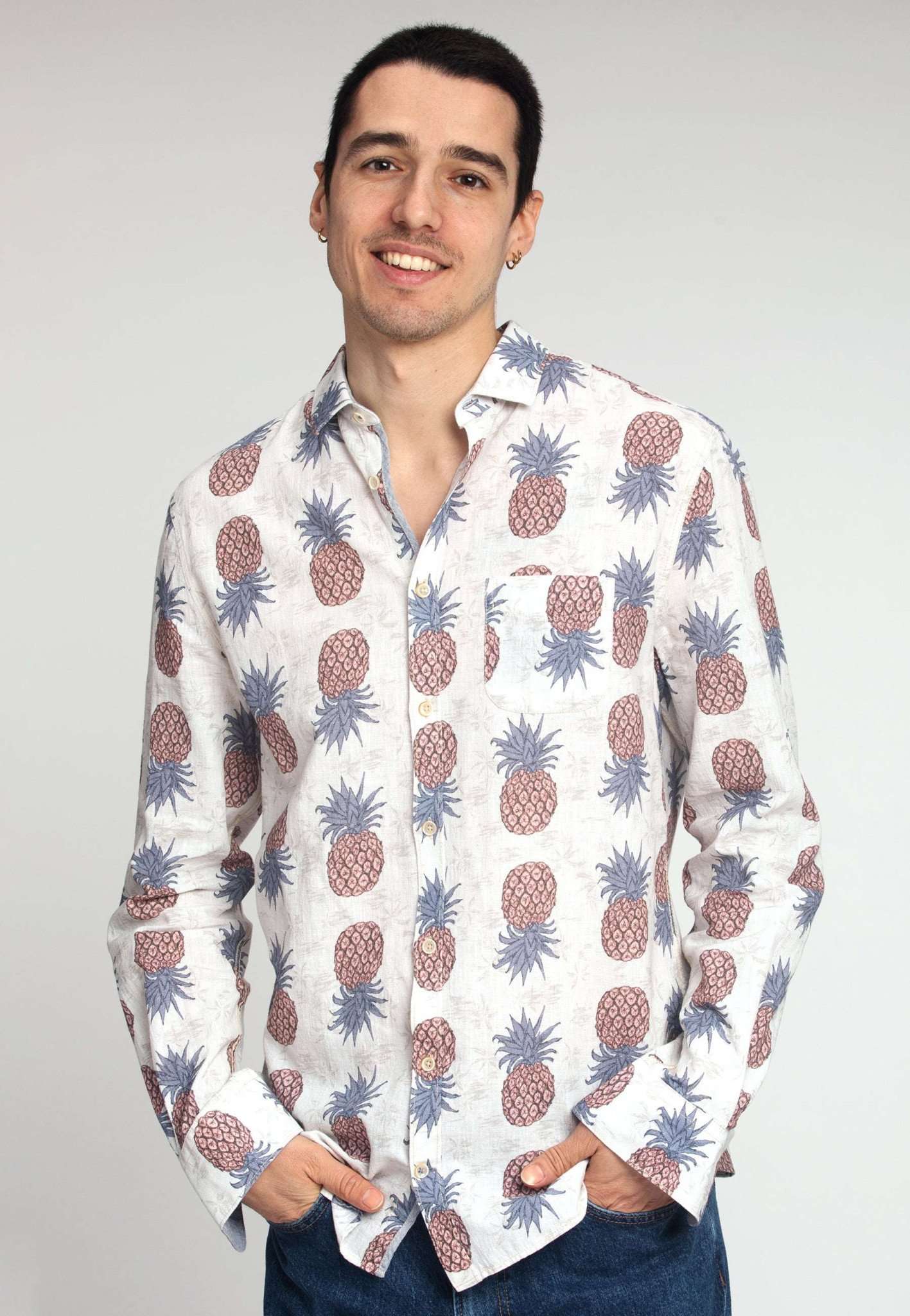 Shirt Pineapples Print in Pineapples Hemden Colours and Sons   