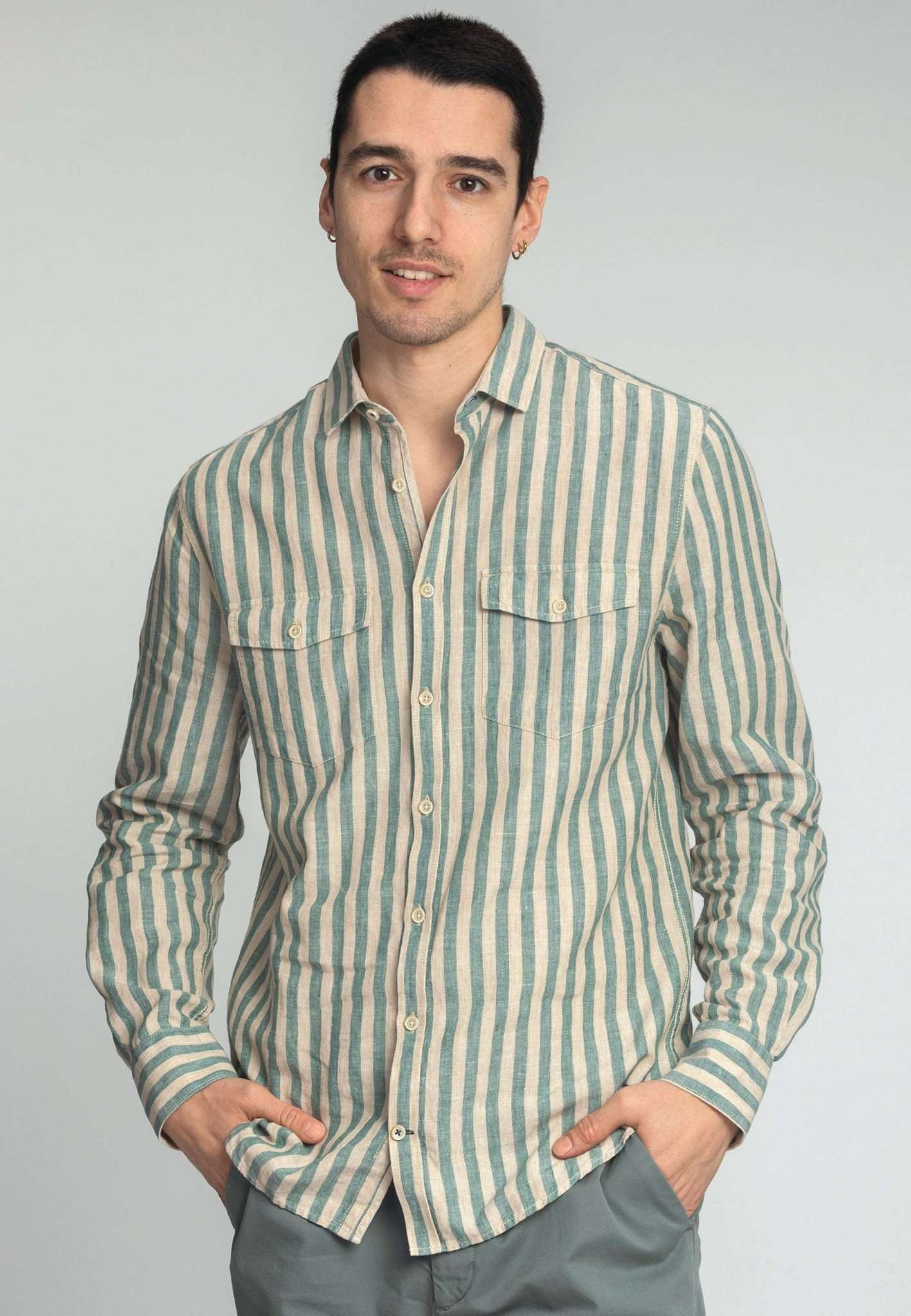 Shirt Green Stripes in Green Stripes Hemden Colours and Sons   
