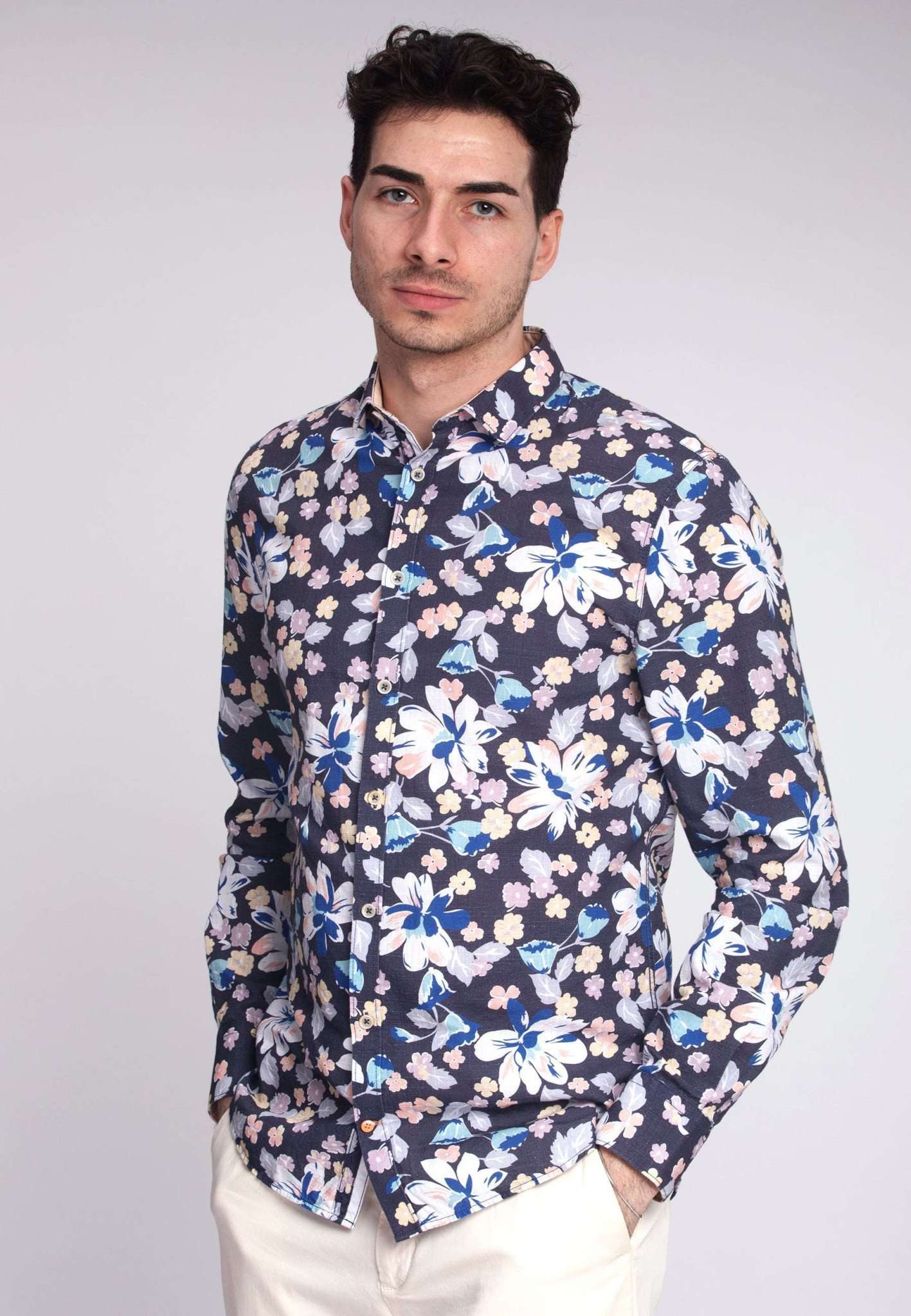 Shirt Flower Print in Multicolour Flower Hemden Colours and Sons   