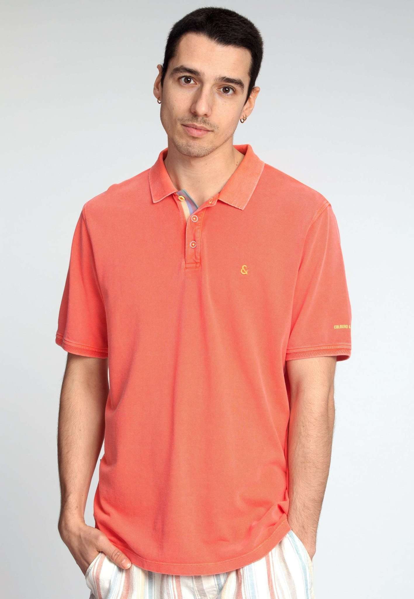 Polo Washed in Salmon Polos Colours and Sons   