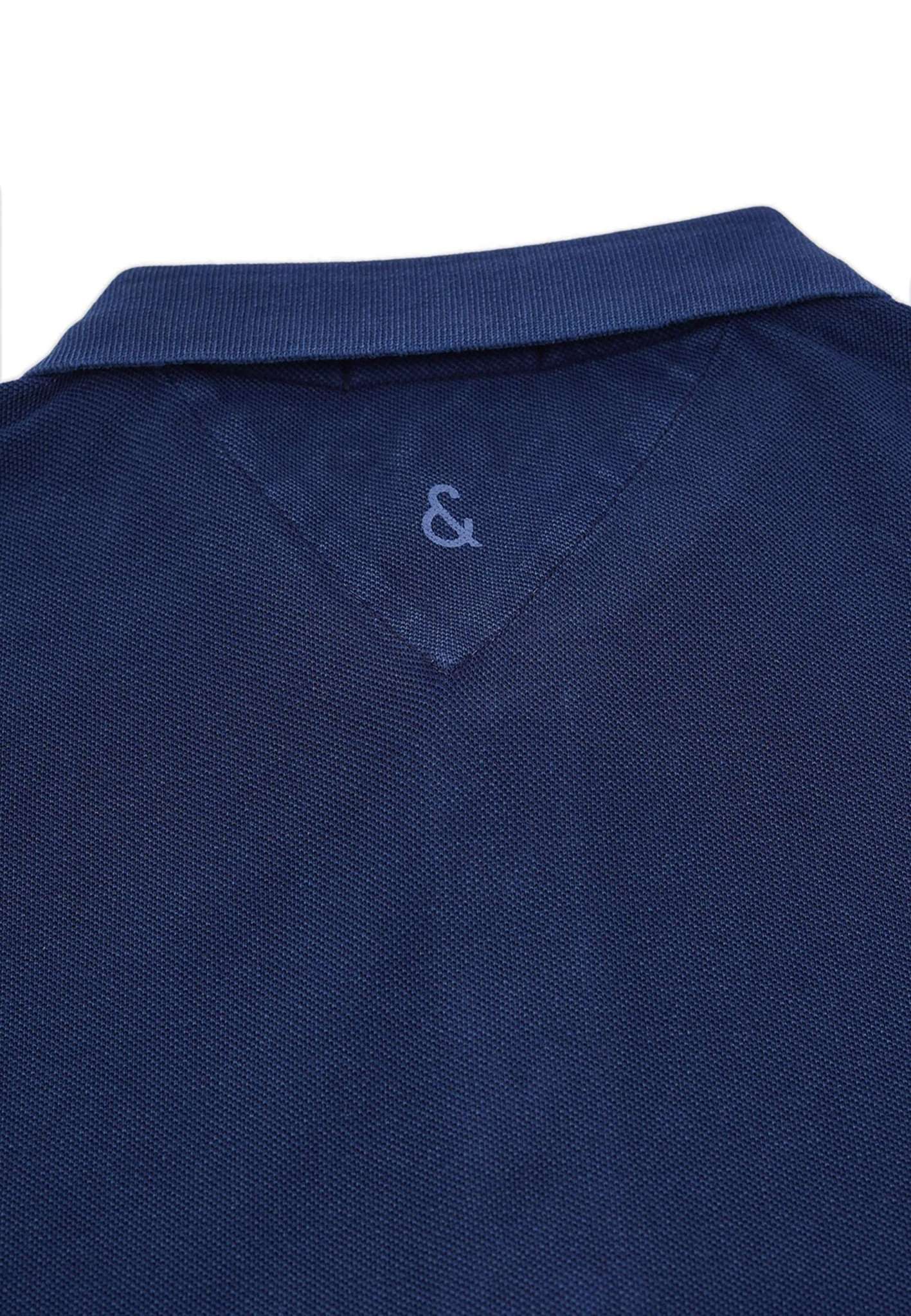 Polo Washed in Navy Polos Colours and Sons   